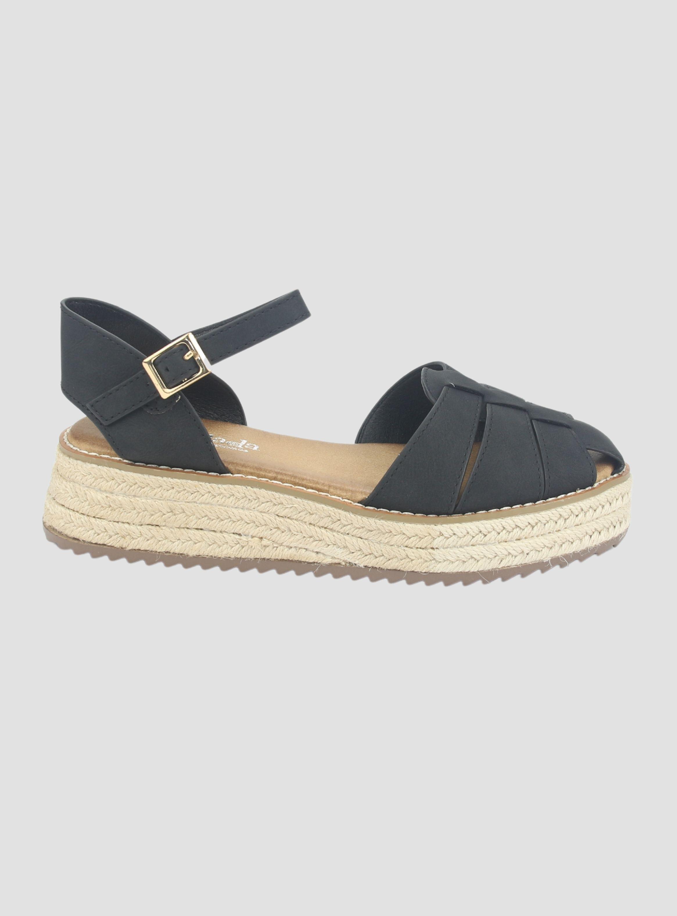Sandalia Chalada Mujer Lila-20 Negro Casual-0
