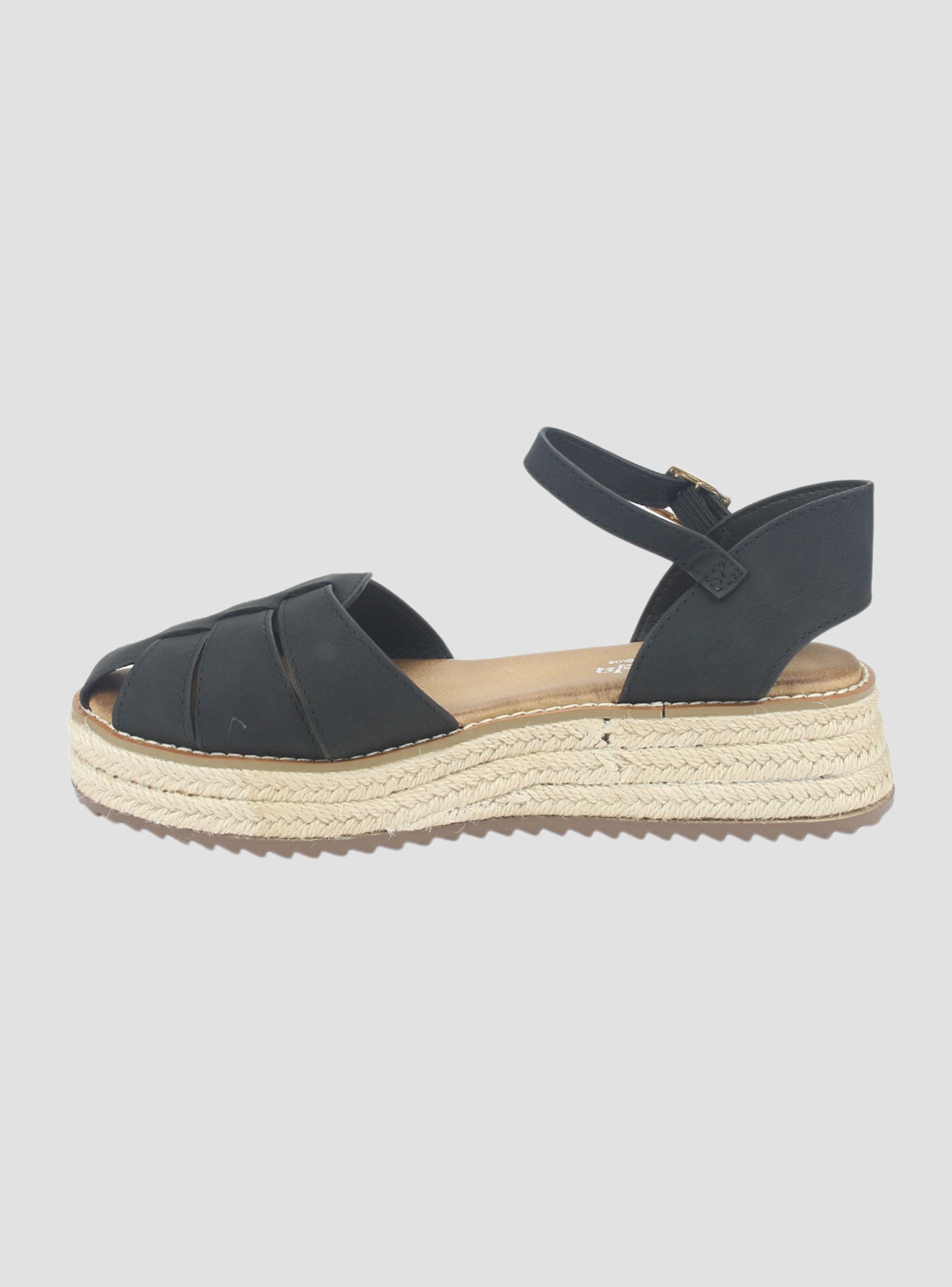 Sandalia Chalada Mujer Lila-20 Negro Casual-1