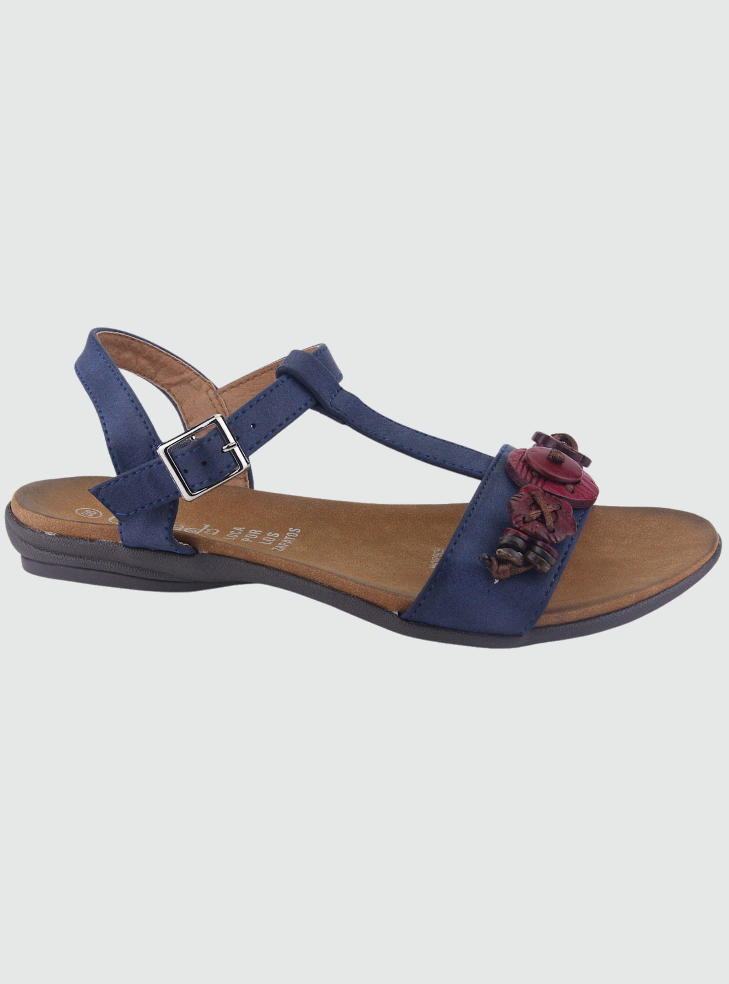 Sandalia Chalada Mujer Anatomic74 Azul Marino Moda-0