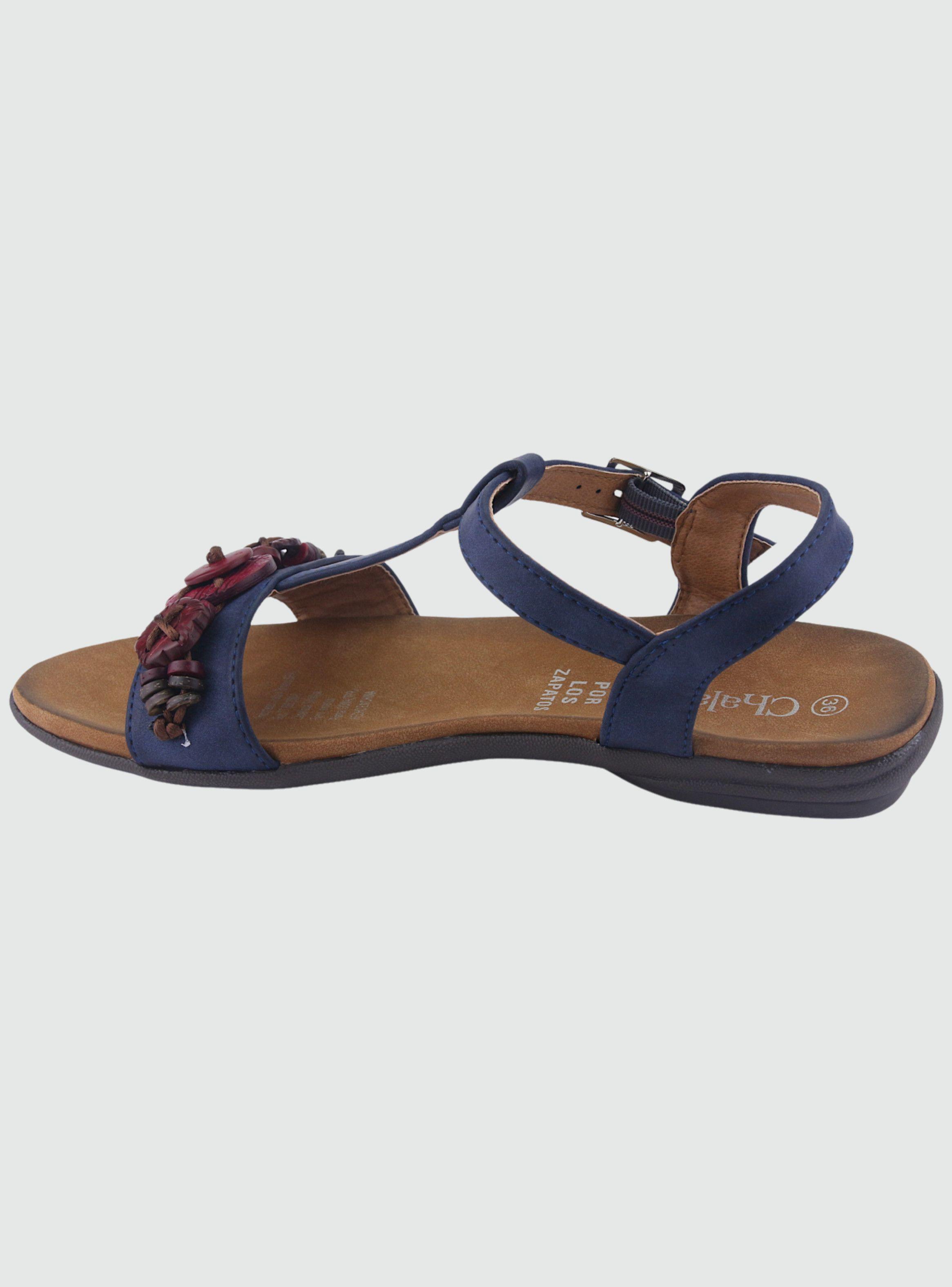 Sandalia Chalada Mujer Anatomic74 Azul Marino Moda-1