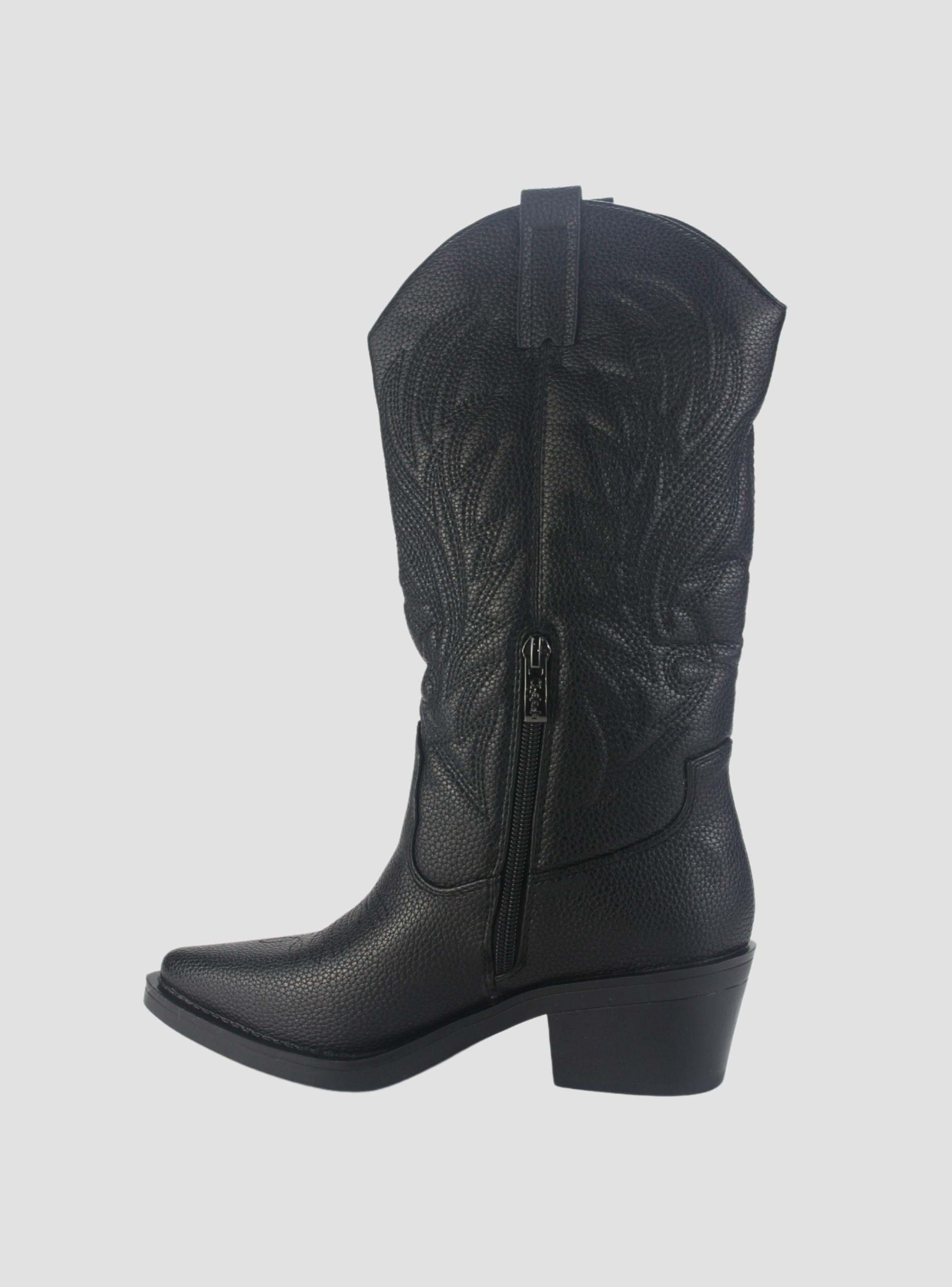 Bota Chalada Mujer West-22 Negro Casual-1