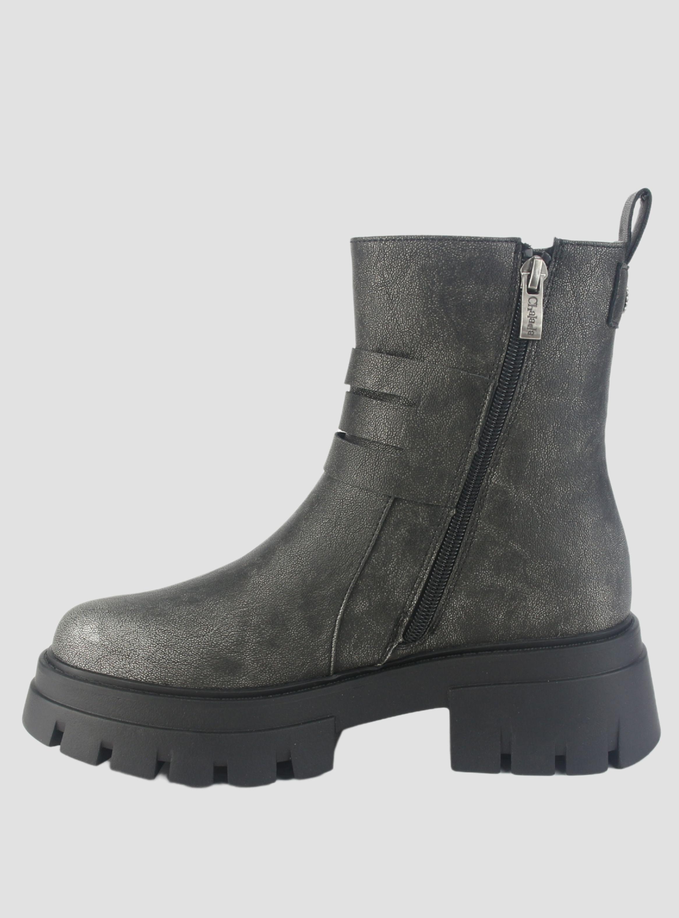 Botin Chalada Mujer Rustnew-1 Plateado Casual-1