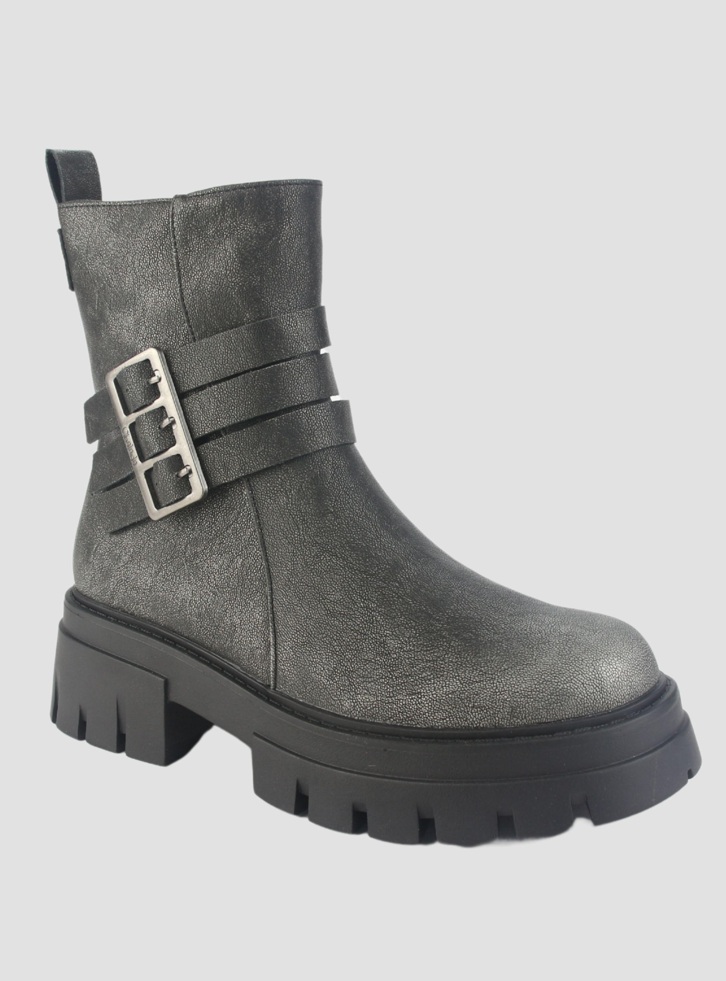 Botin Chalada Mujer Rustnew-1 Plateado Casual-2