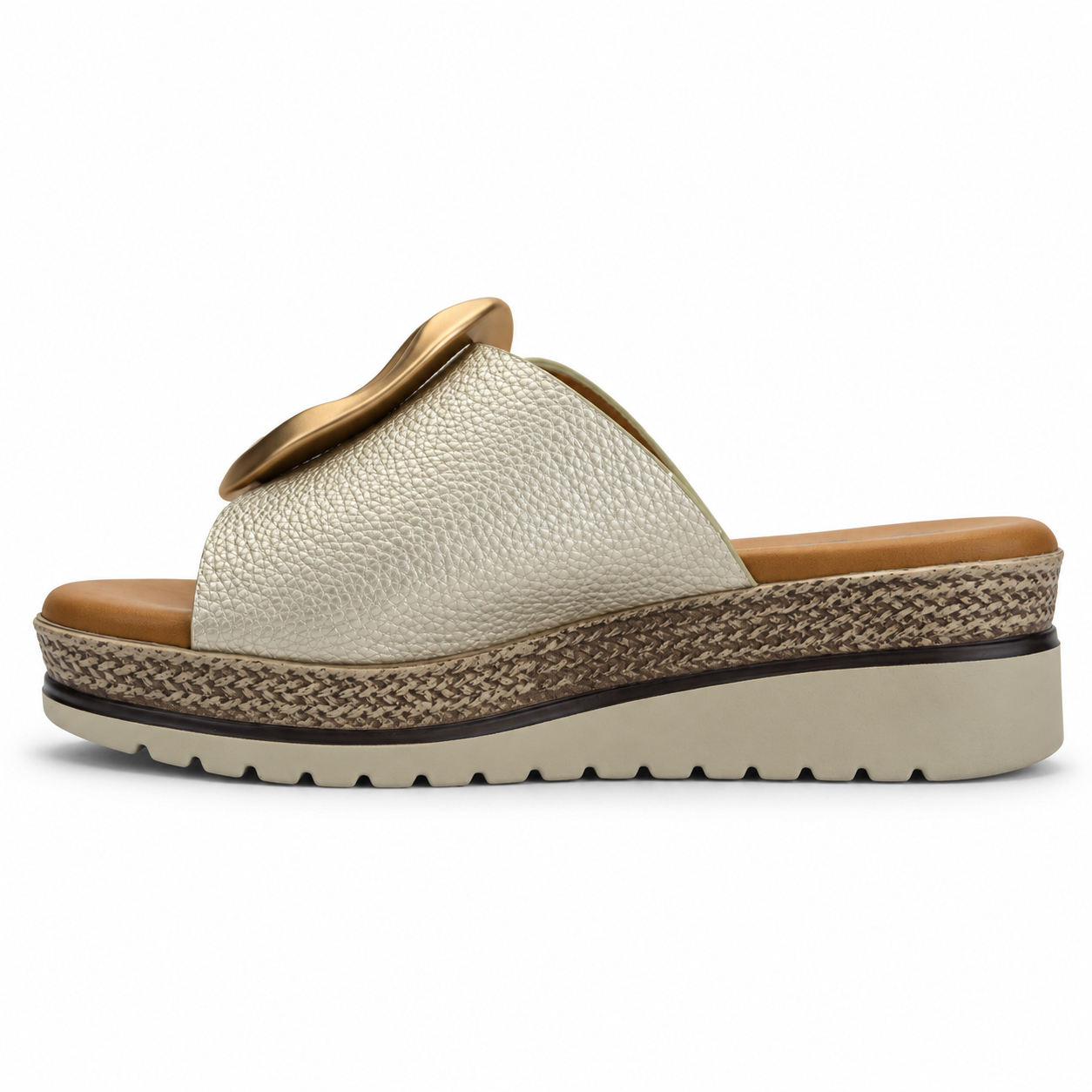 Sandalia Dorado Mujer Casual Chalada Garda-1