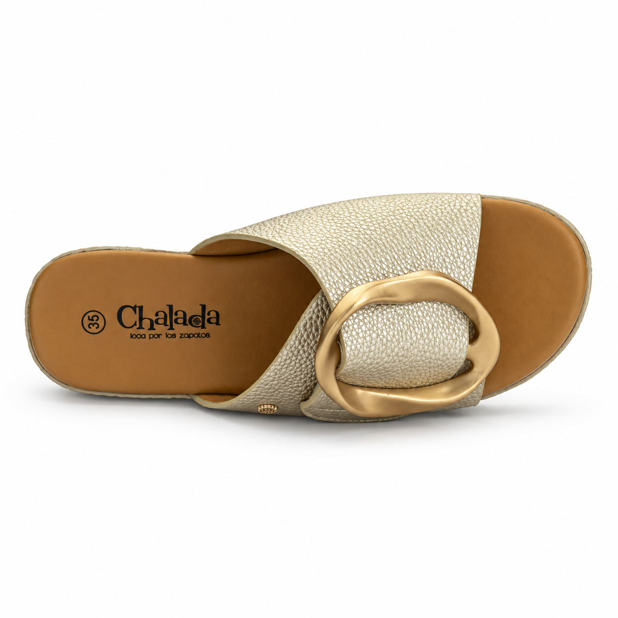 Sandalia Dorado Mujer Casual Chalada Garda-4