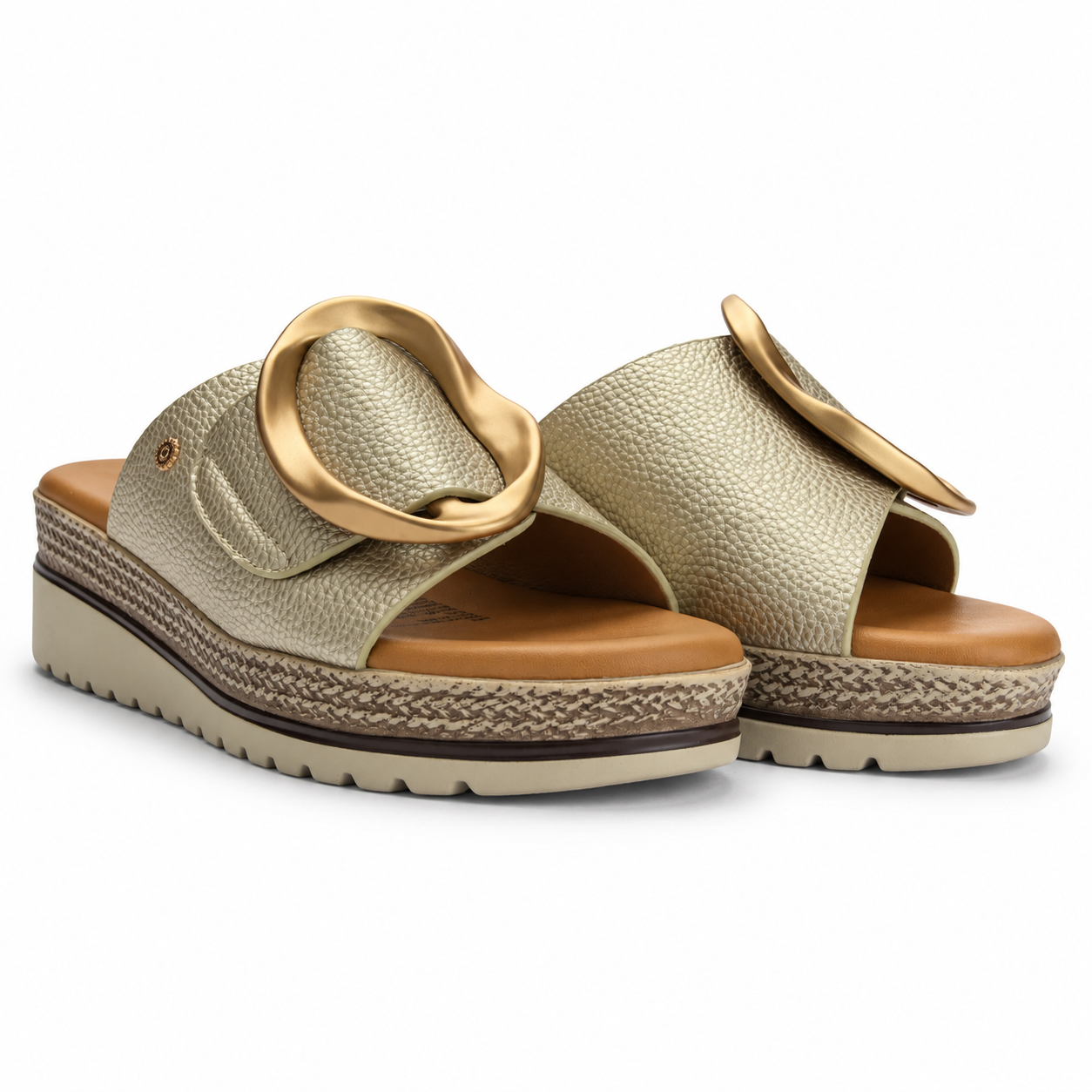 Sandalia Dorado Mujer Casual Chalada Garda-6