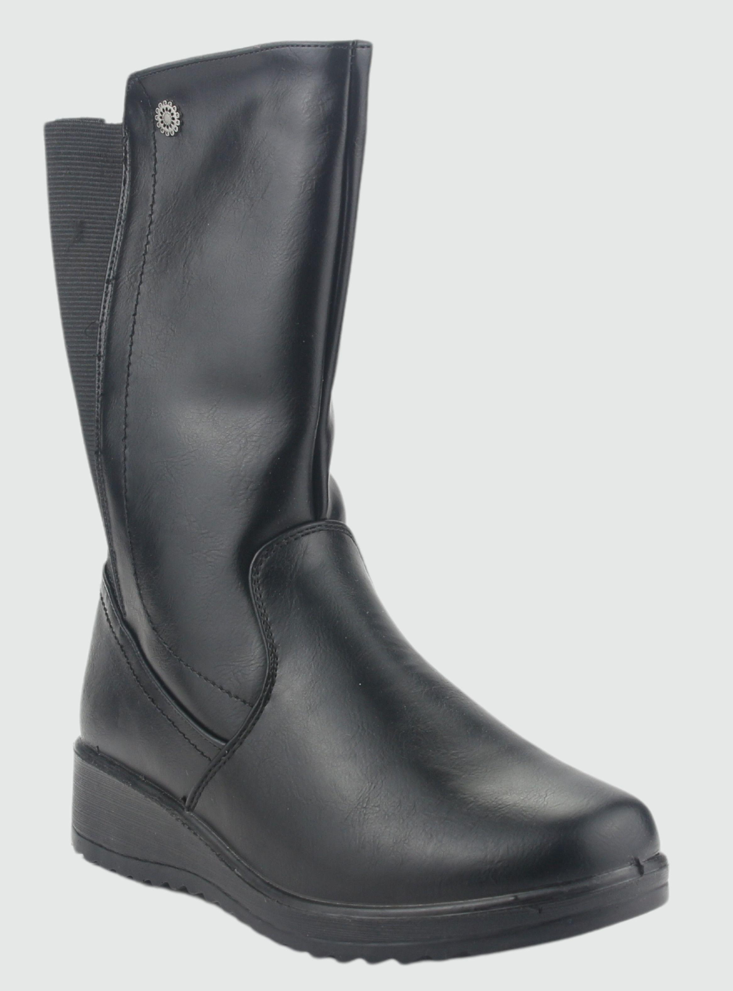 Botin Chalada Mujer Humen-3 Negro Casual-2