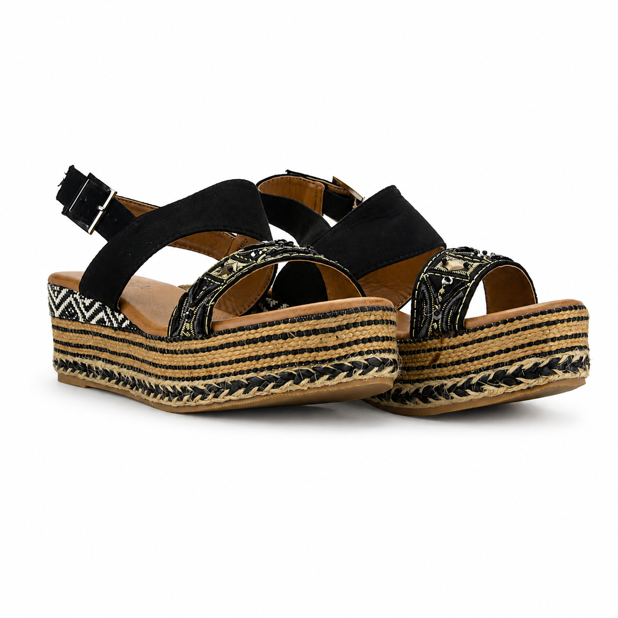 Sandalia Negro Mujer Casual Chalada Masie-4