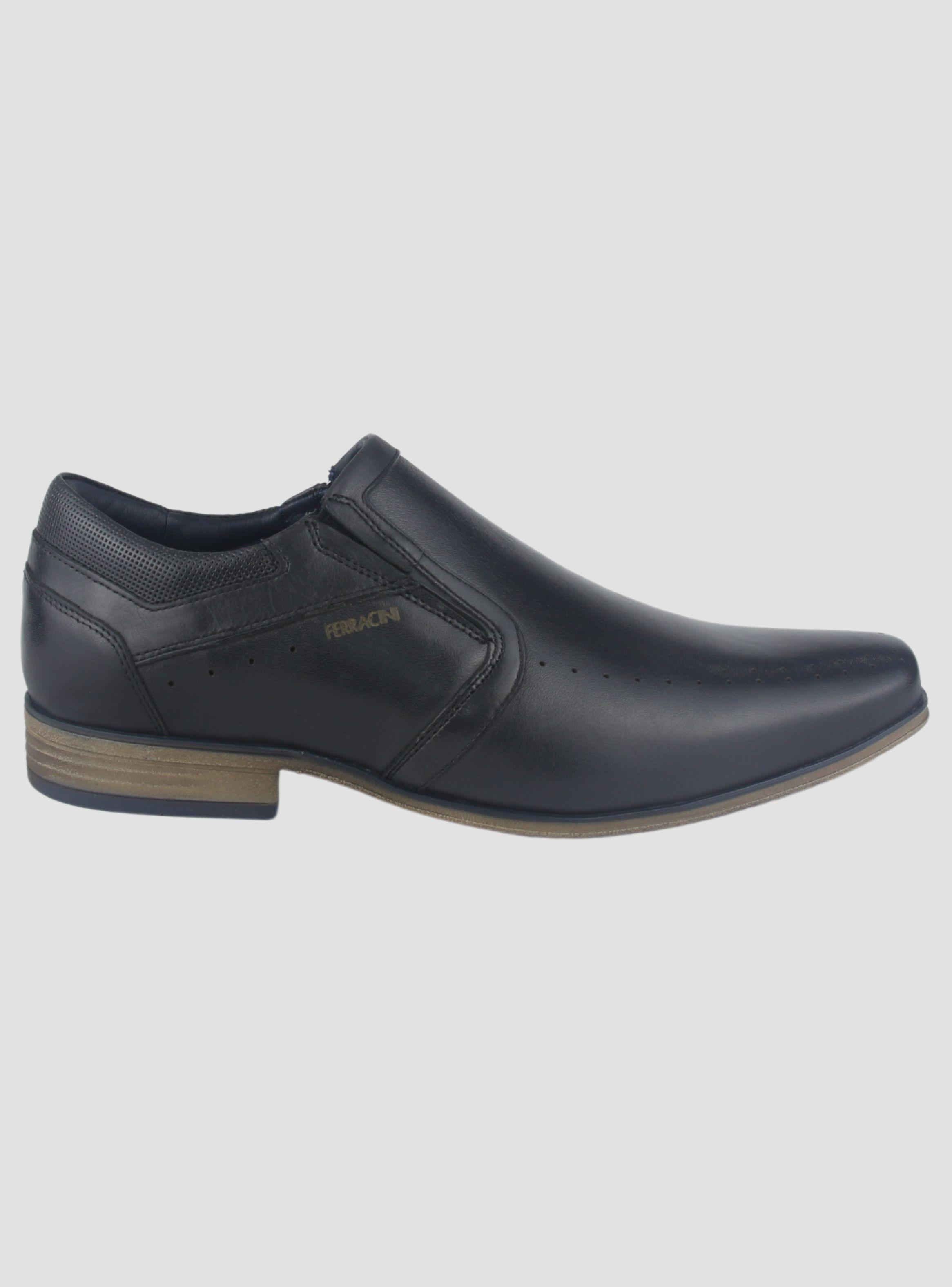 Zapato Ferracini Hombre 6072 Derby Negro Matte Casual-0