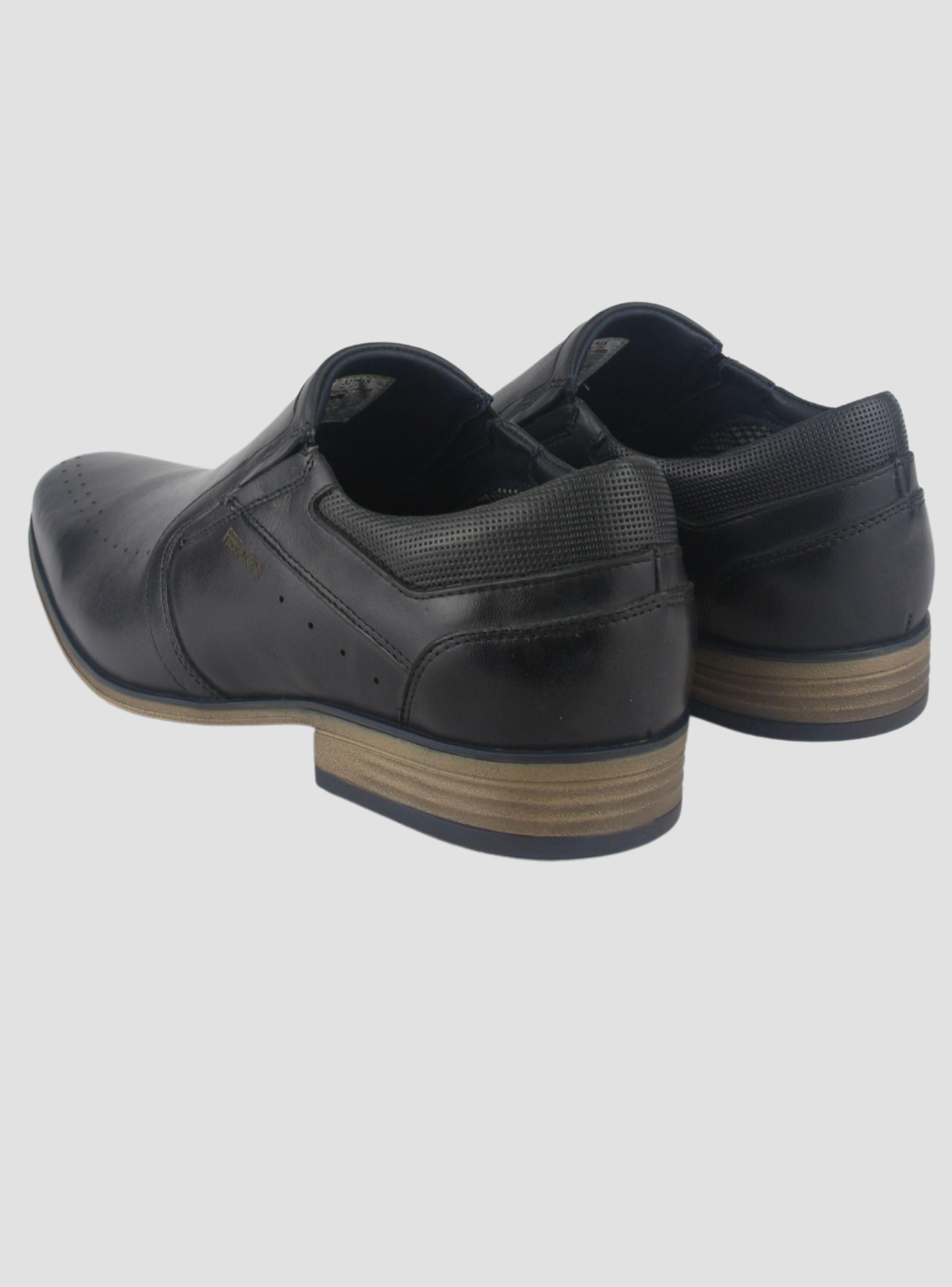 Zapato Ferracini Hombre 6072 Derby Negro Matte Casual-5