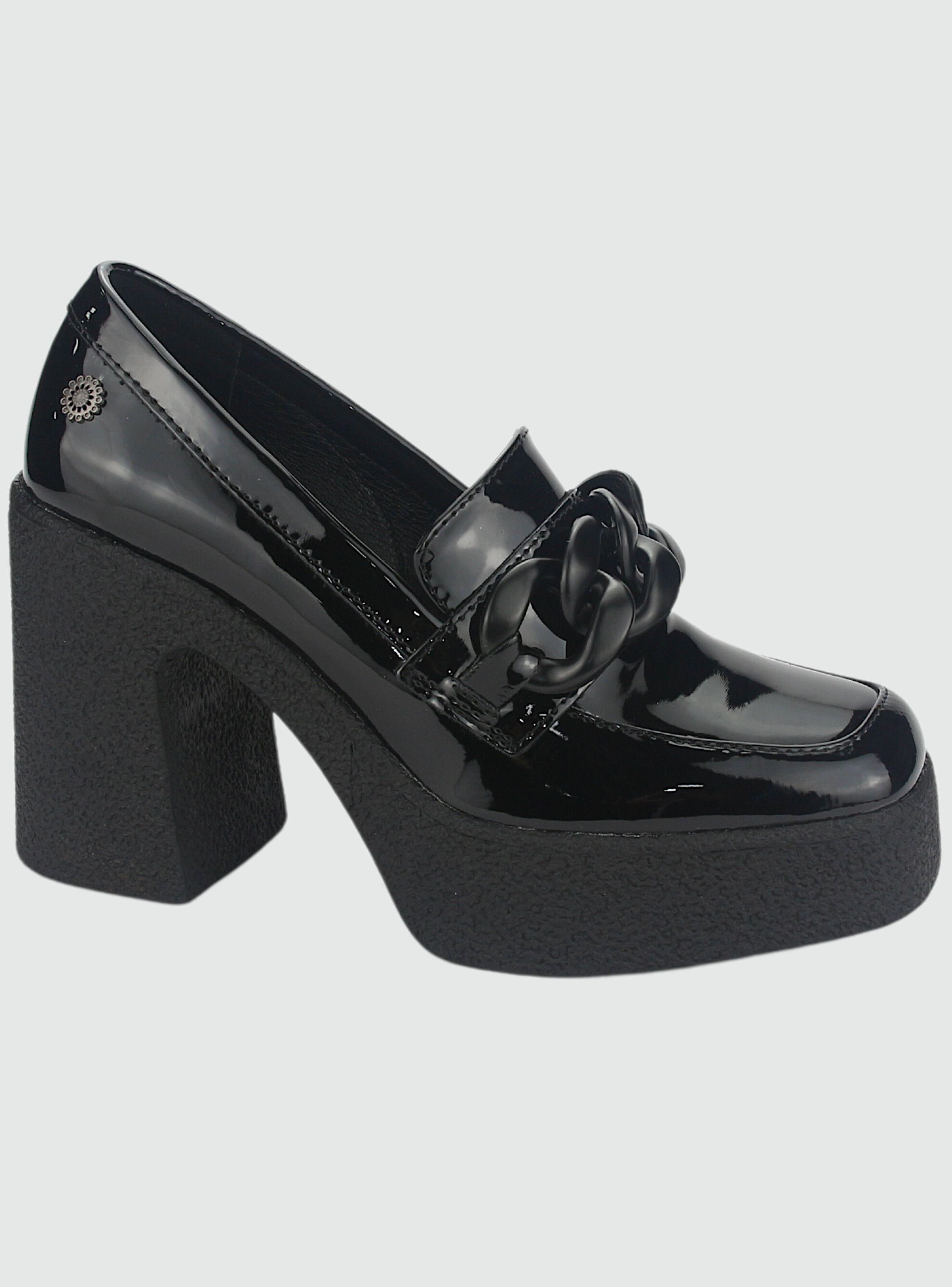 Zapato Chalada Mujer Tumbes-2 Negro Plataforma-0