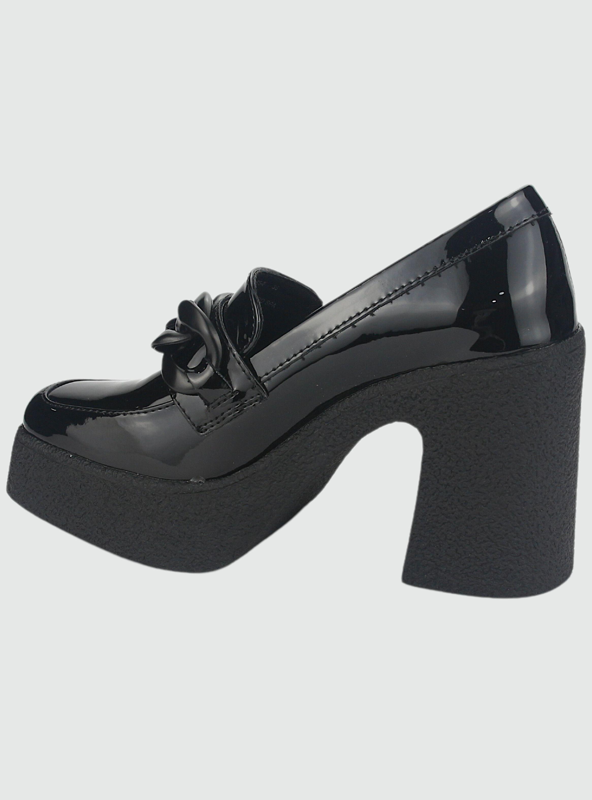Zapato Chalada Mujer Tumbes-2 Negro Plataforma-1