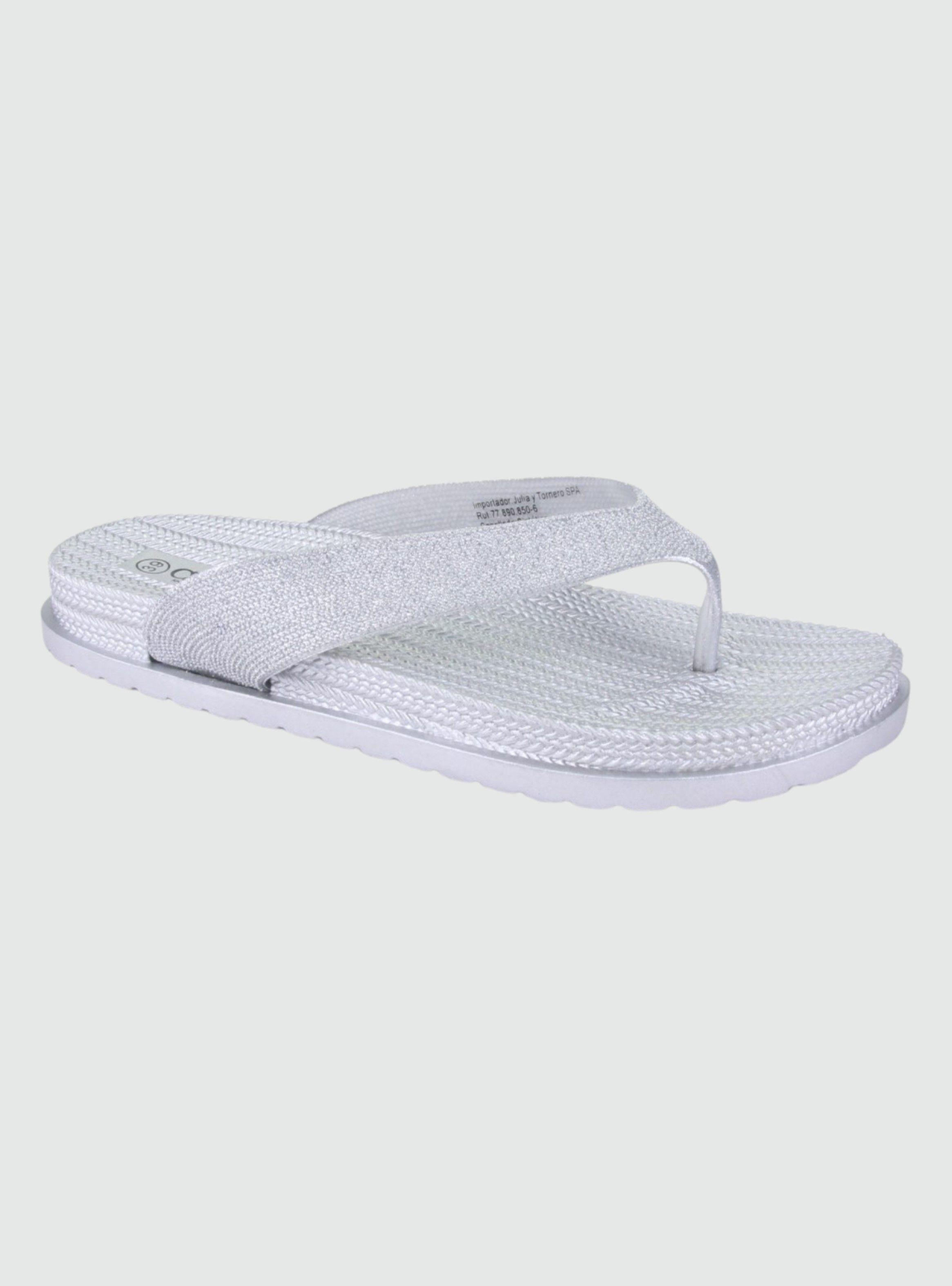 Sandalia Chalada Mujer Bora-5 Plateado Casual-0