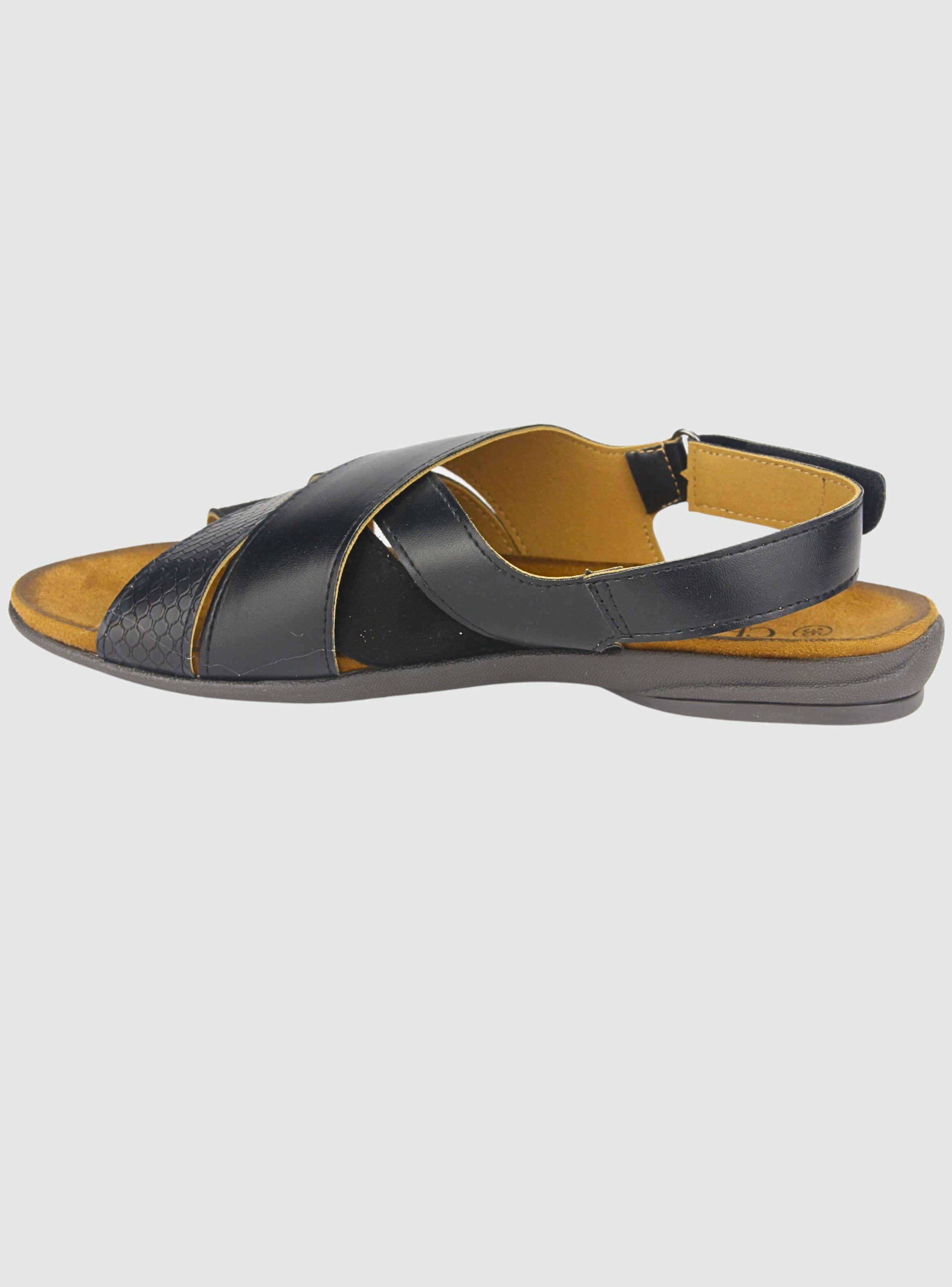 Sandalia Chalada Mujer Anatomic77 Negro Casual-1