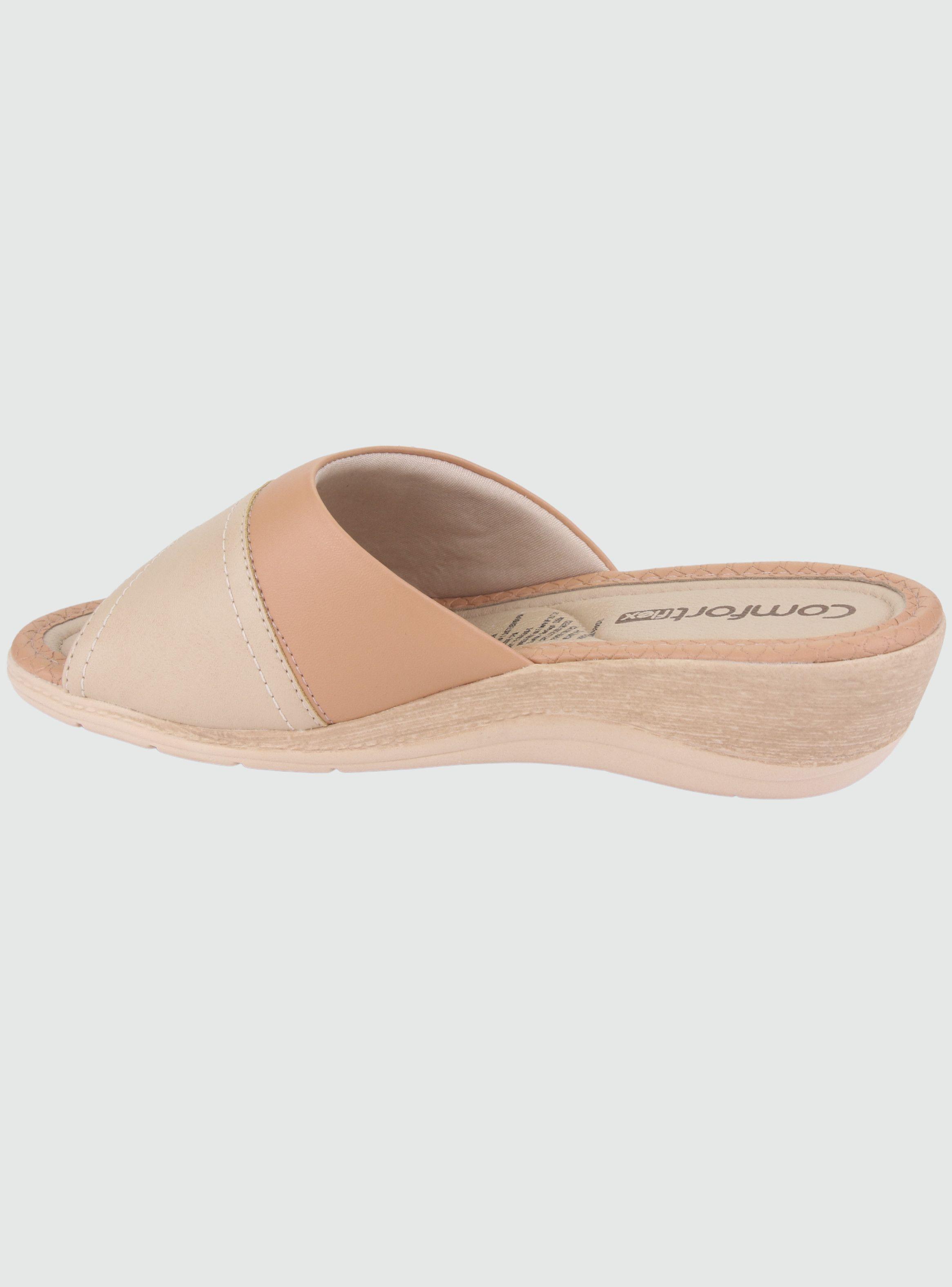 Sandalia Comfortflex Mujer 2296401 Beige Moda-1