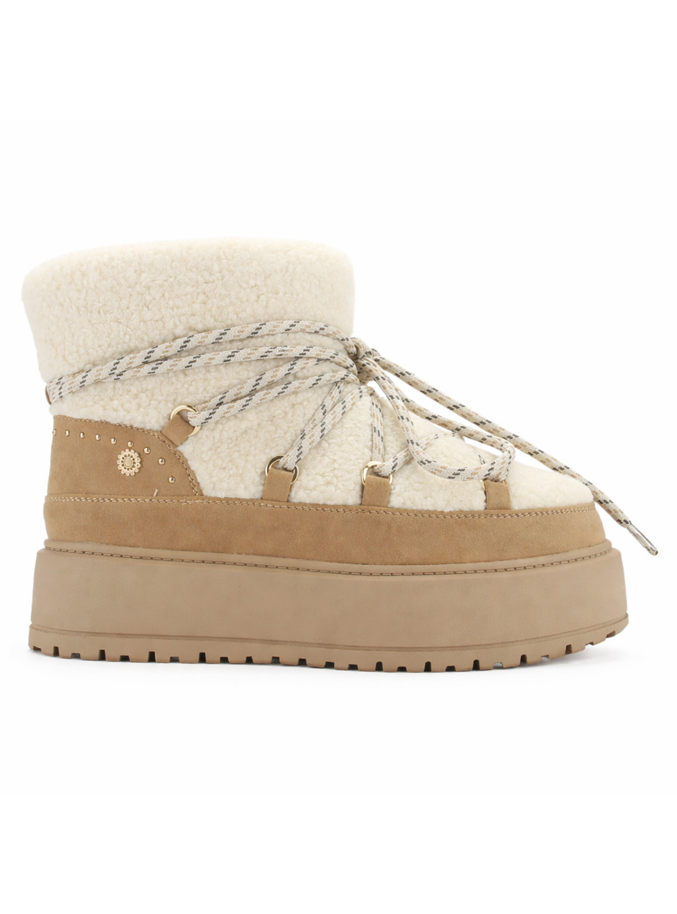 Botin Beige Mujer Casual Chalada Ailen-0