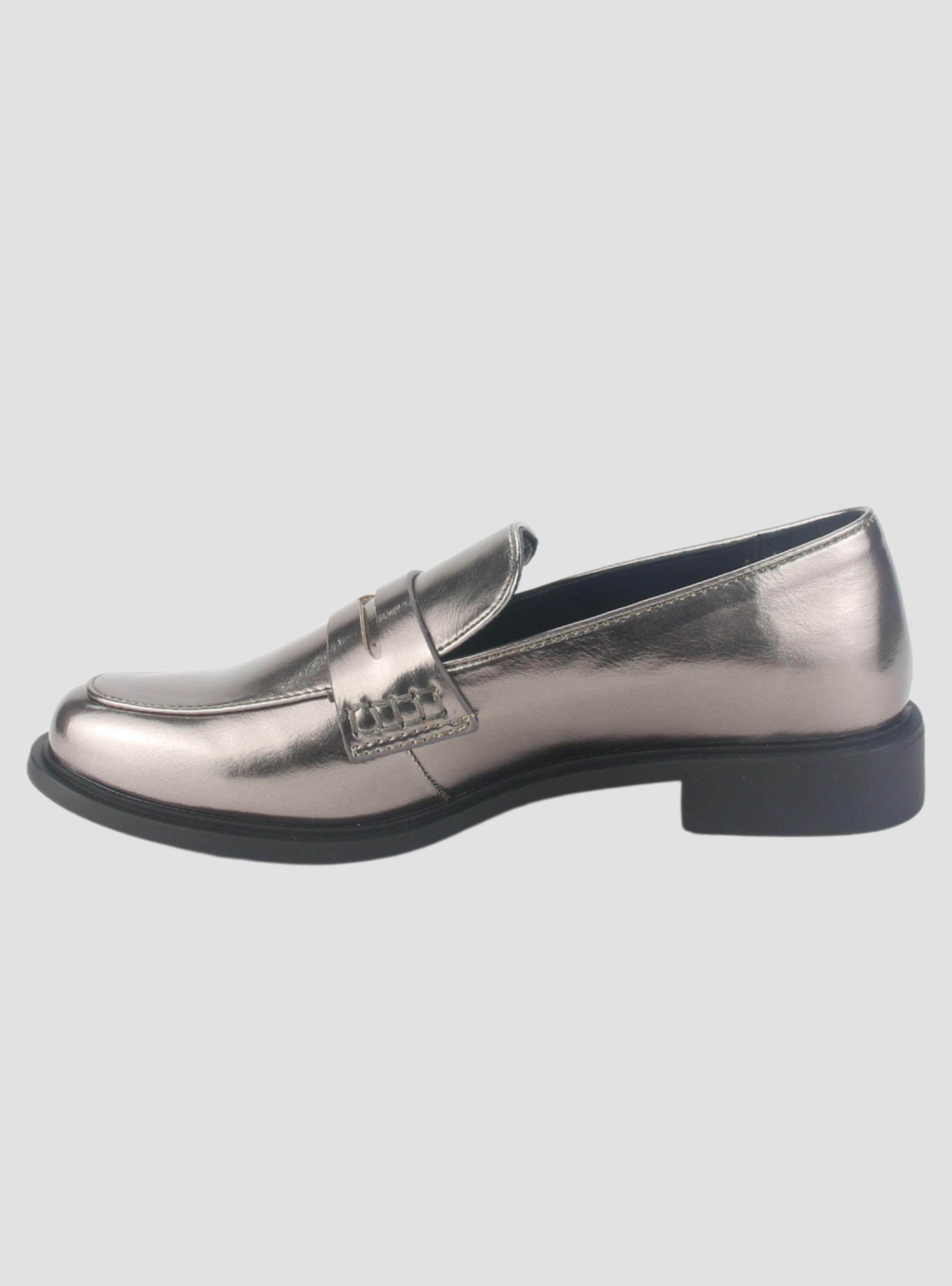 Mocasin Chalada Mujer Mocca-2 Plateado Casual-1