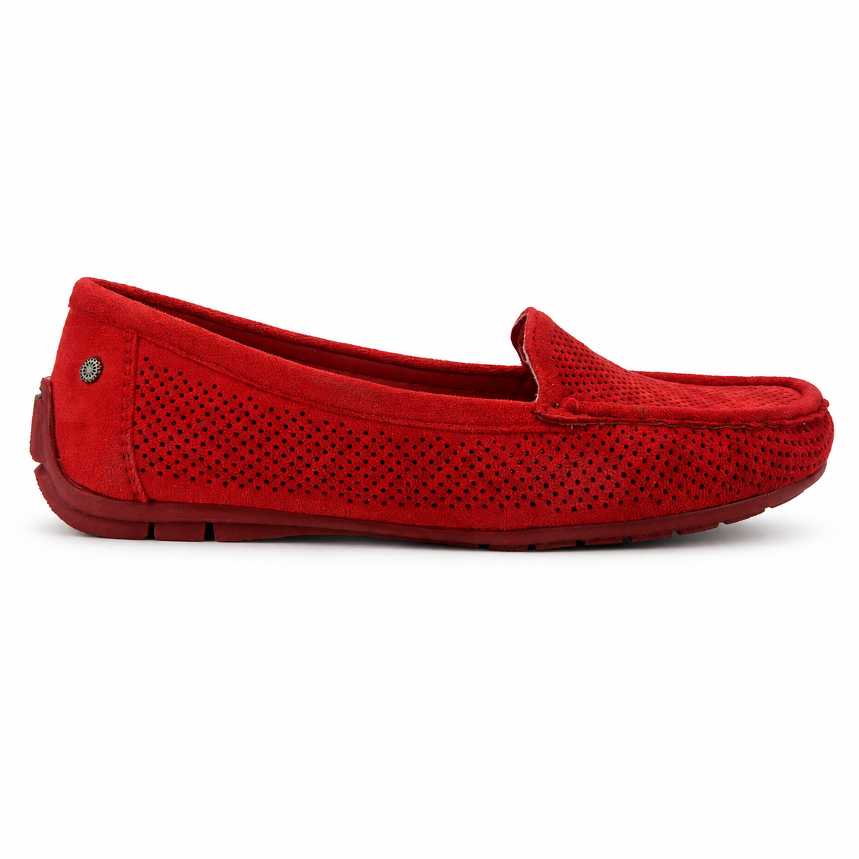 Mocasin Rojo Mujer Casual Chalada Nautico-0