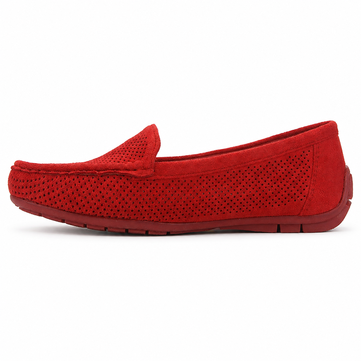 Mocasin Rojo Mujer Casual Chalada Nautico-1