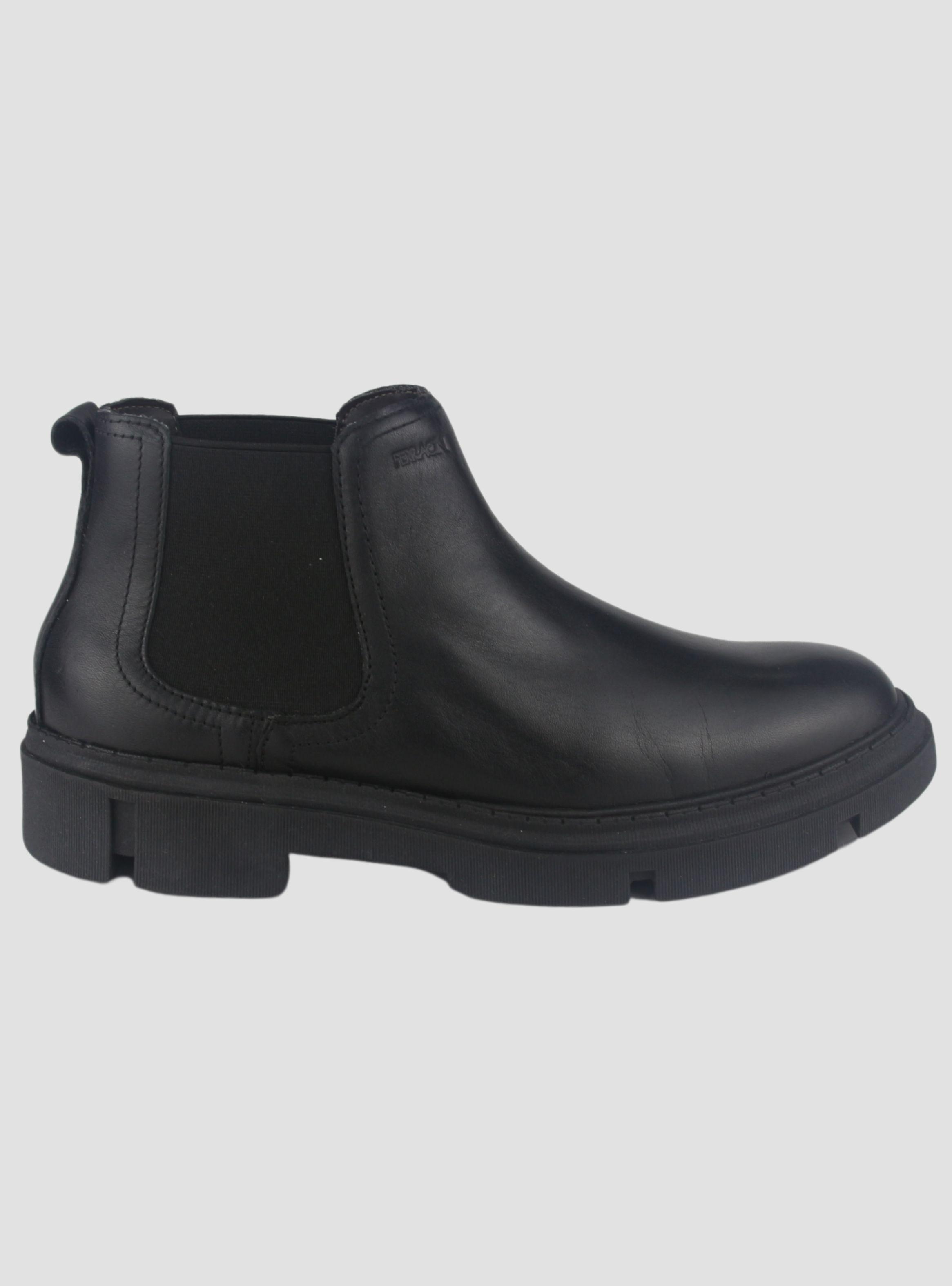 Botin Ferracini Hombre 5907 Aston Negro Casual-0