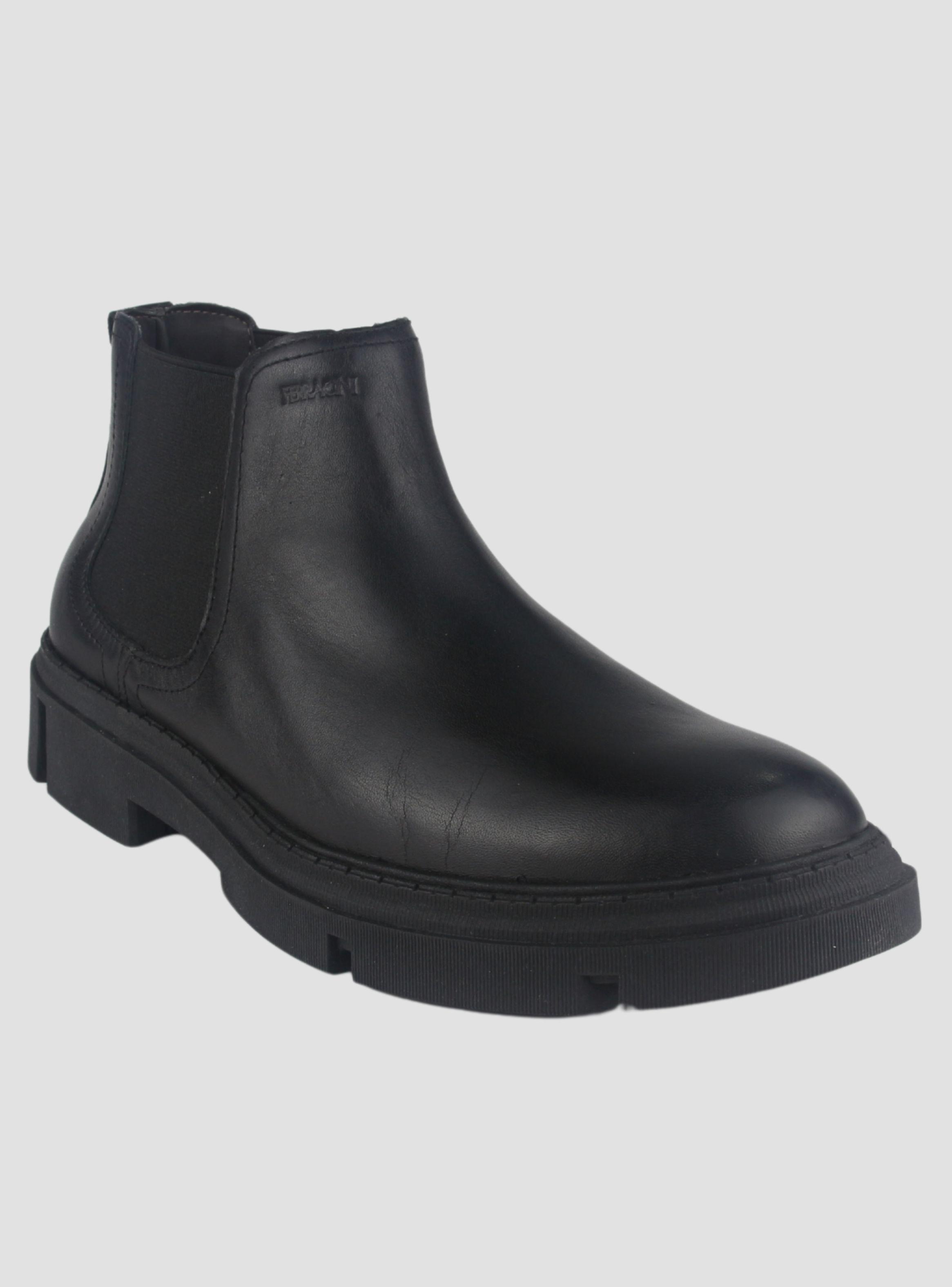 Botin Ferracini Hombre 5907 Aston Negro Casual-2