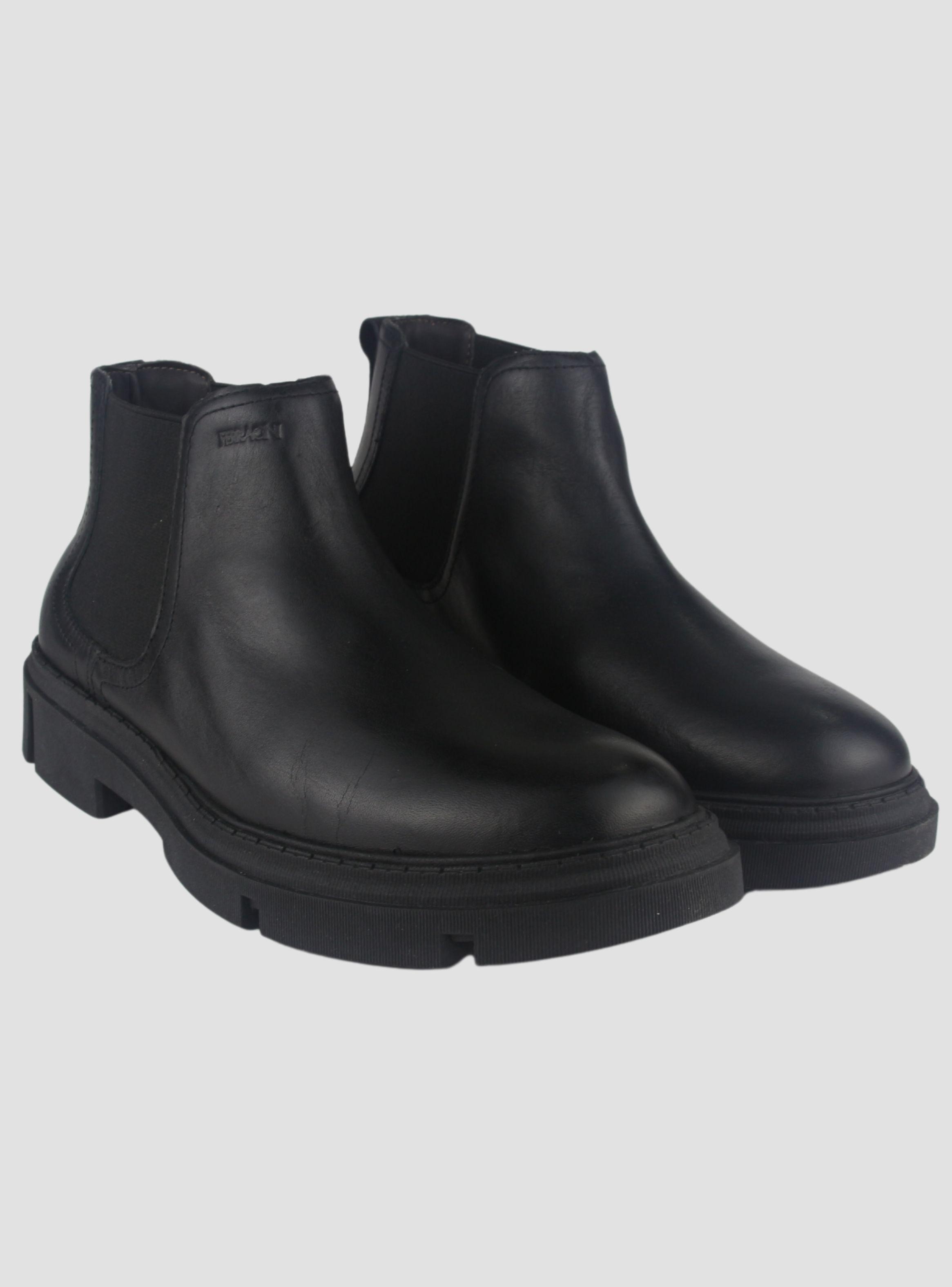 Botin Ferracini Hombre 5907 Aston Negro Casual-4