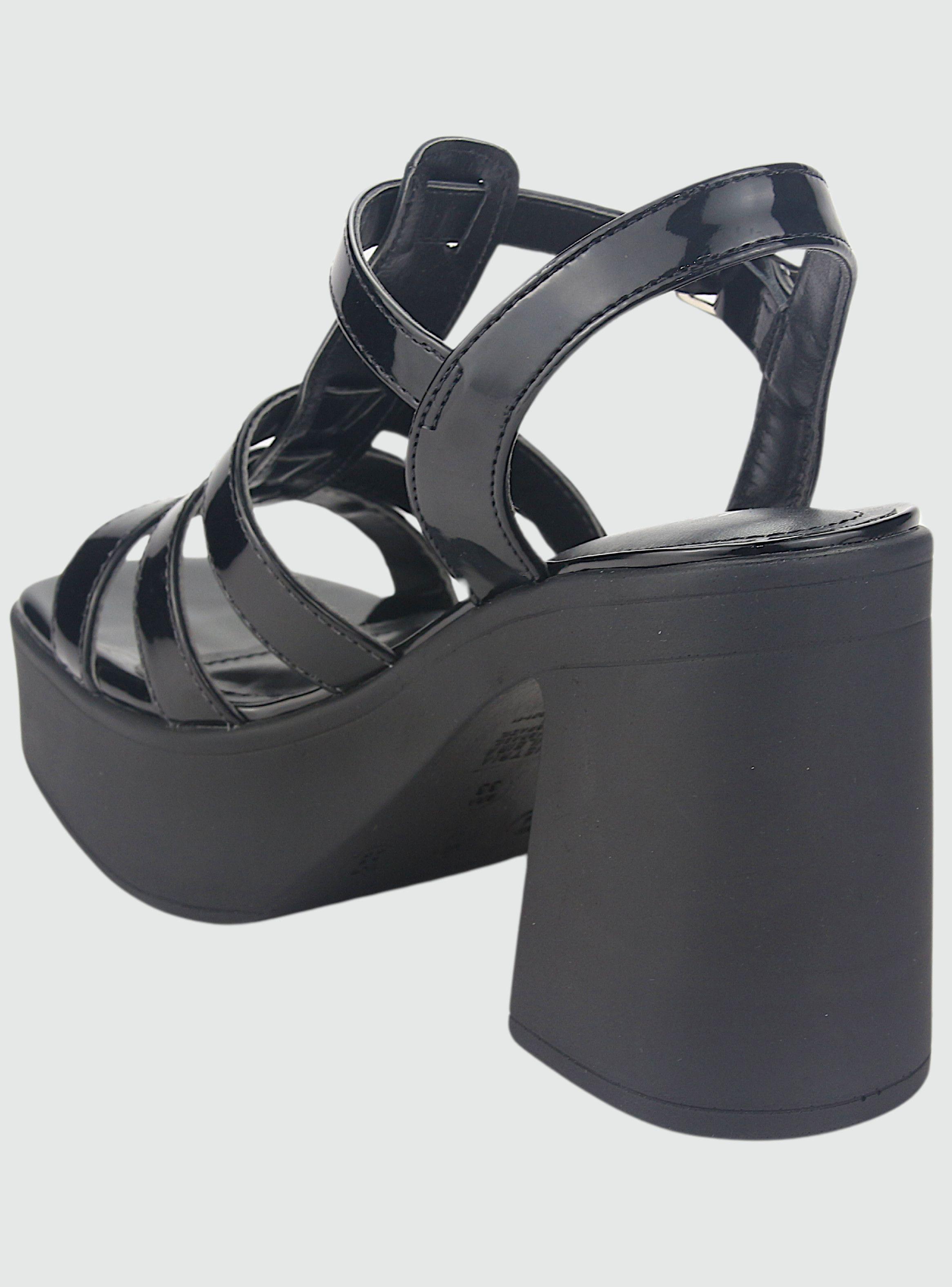 Sandalia Via Marte Mujer 23-11104 V Preto Casual-3