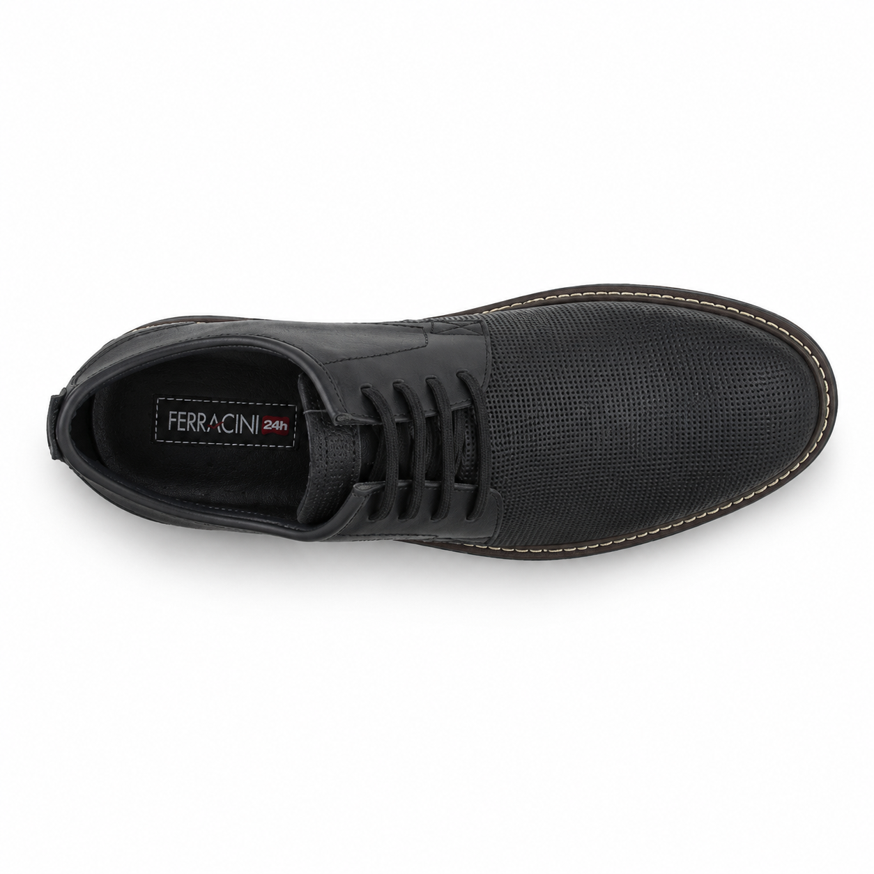 Zapato Negro Hombre Casual Ferracini 3302-4
