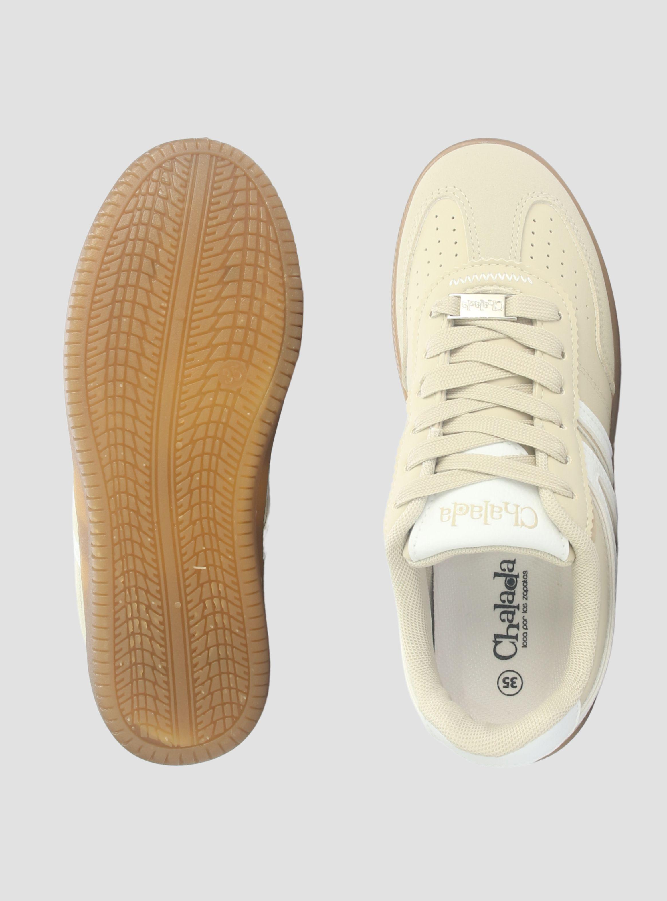 Zapatilla Mujer  Chalada Aru-1 Beige Urbano-6
