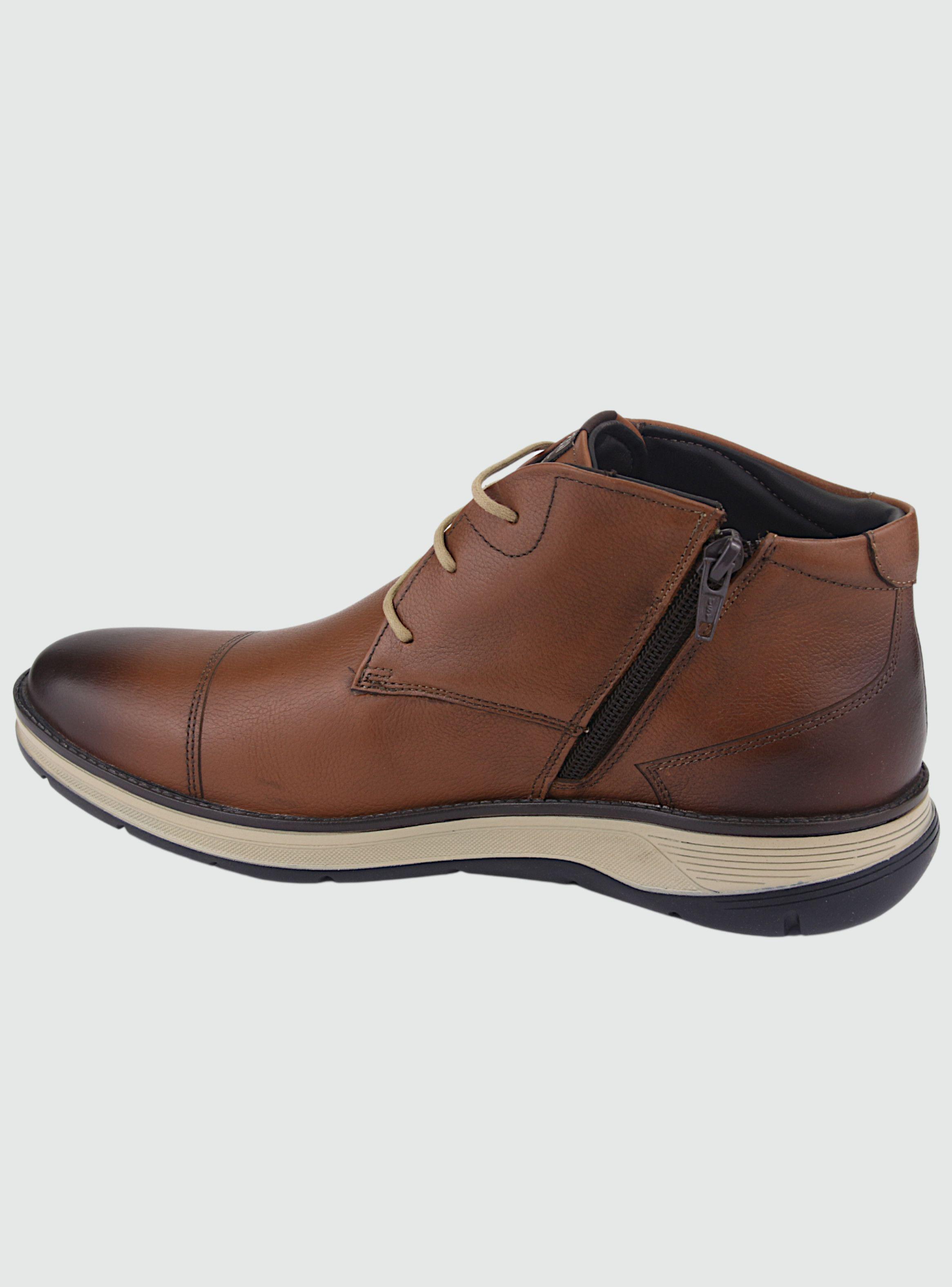 Botin Ferracini Hombre 5542 Fluence Café Oscuro Casual-1