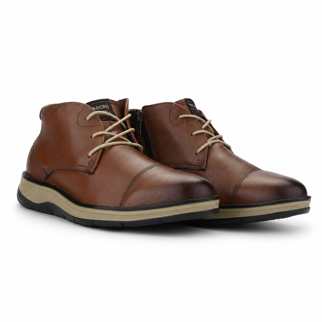 Botin Ferracini Hombre 5542 Fluence Café Oscuro Casual-5