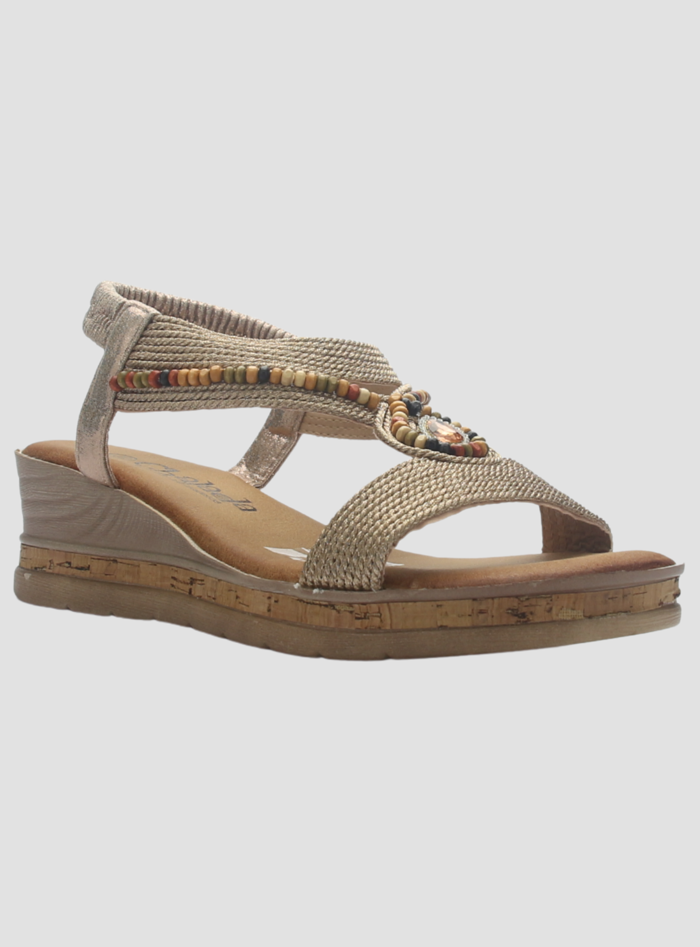 Sandalia de Mujer de color Beige Casual Chalada Molina-1-2