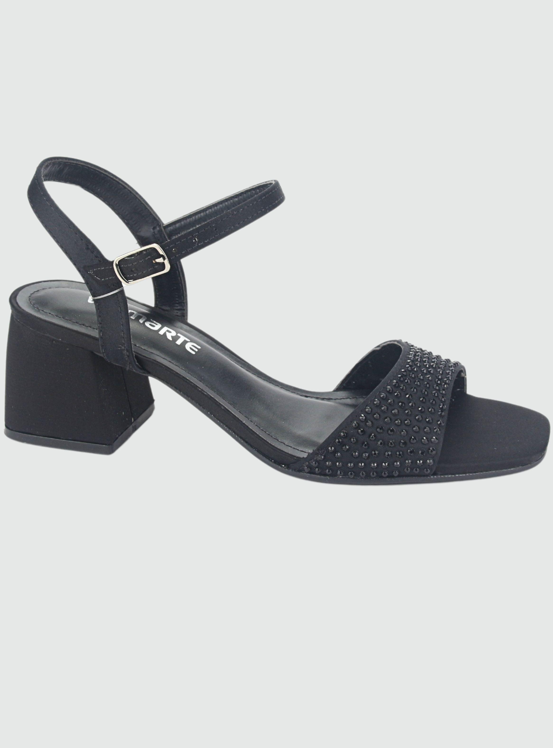 Sandalia Via Marte Mujer 23-9708 C Preto Casual-0