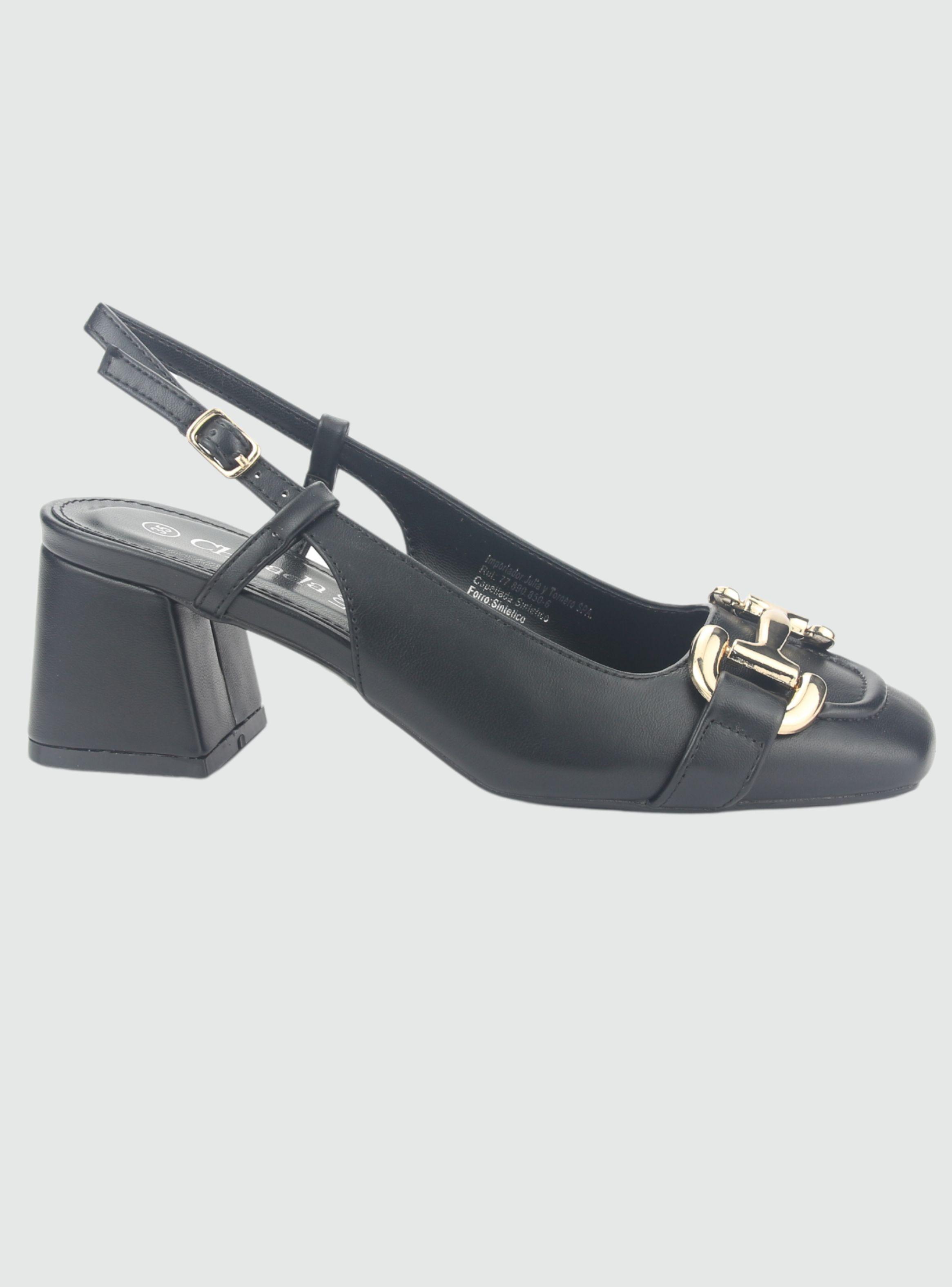 Zapato Chalada Mujer Corso-8 Negro Casual-0