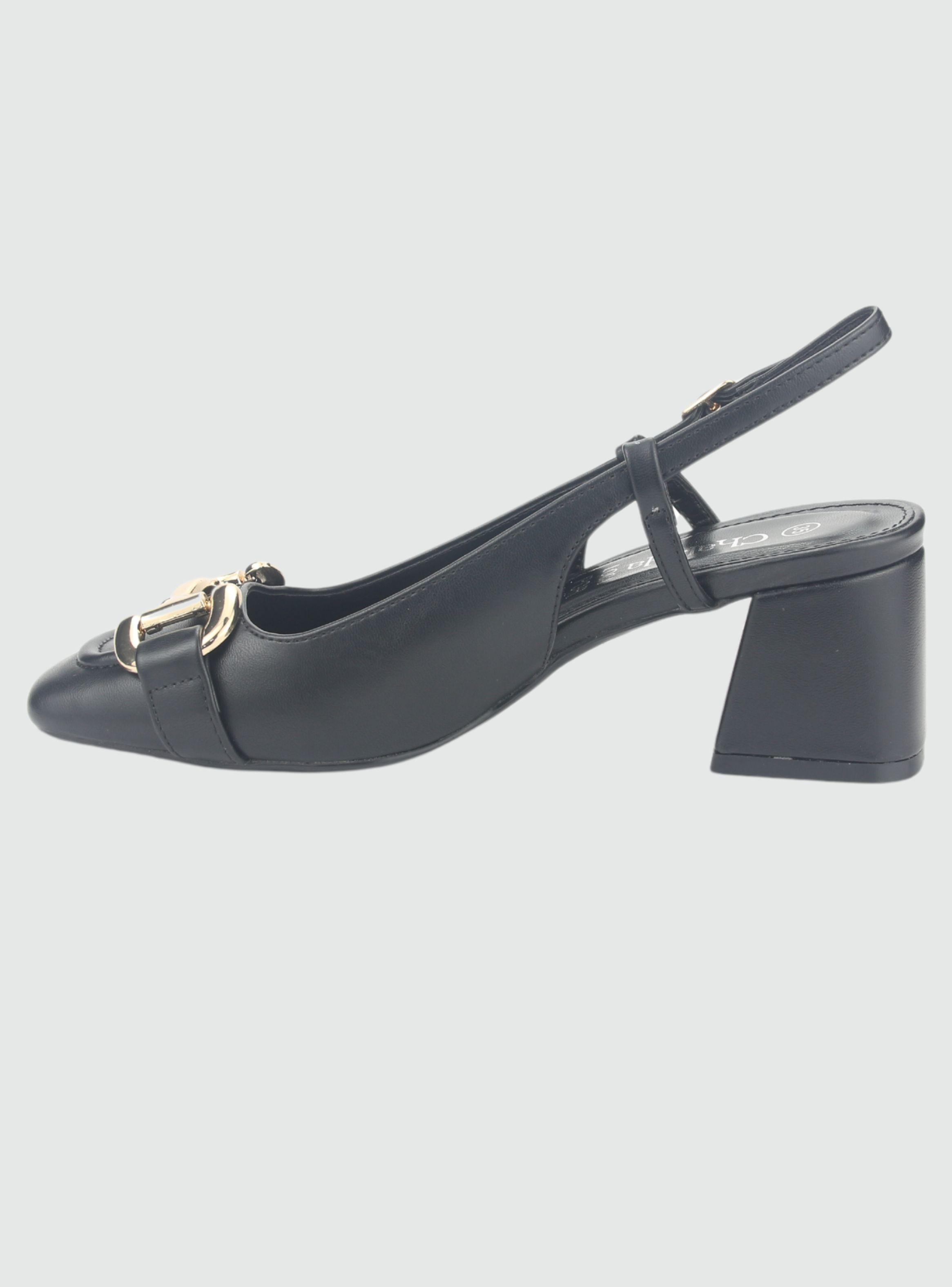 Zapato Chalada Mujer Corso-8 Negro Casual-1
