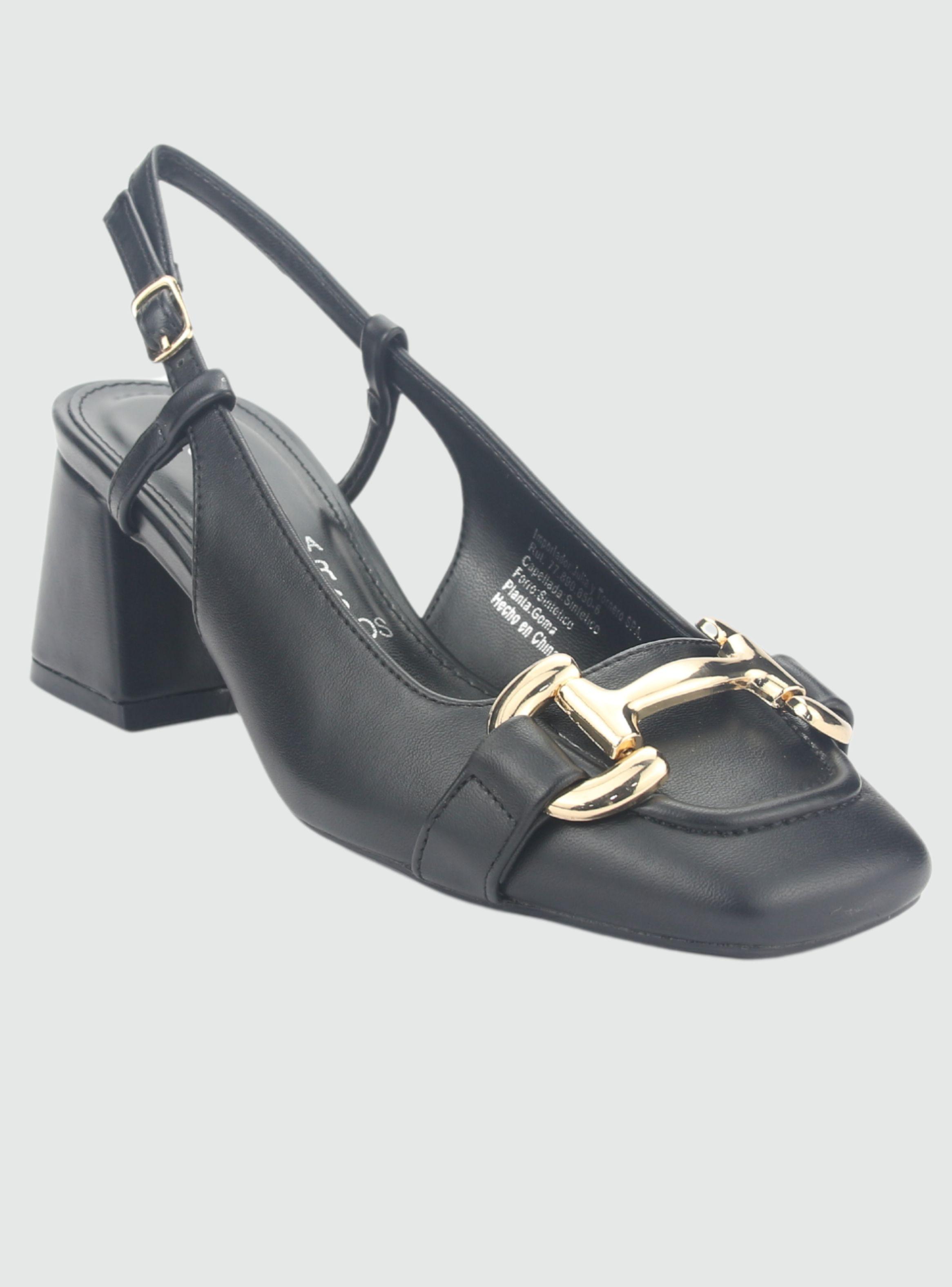 Zapato Chalada Mujer Corso-8 Negro Casual-2