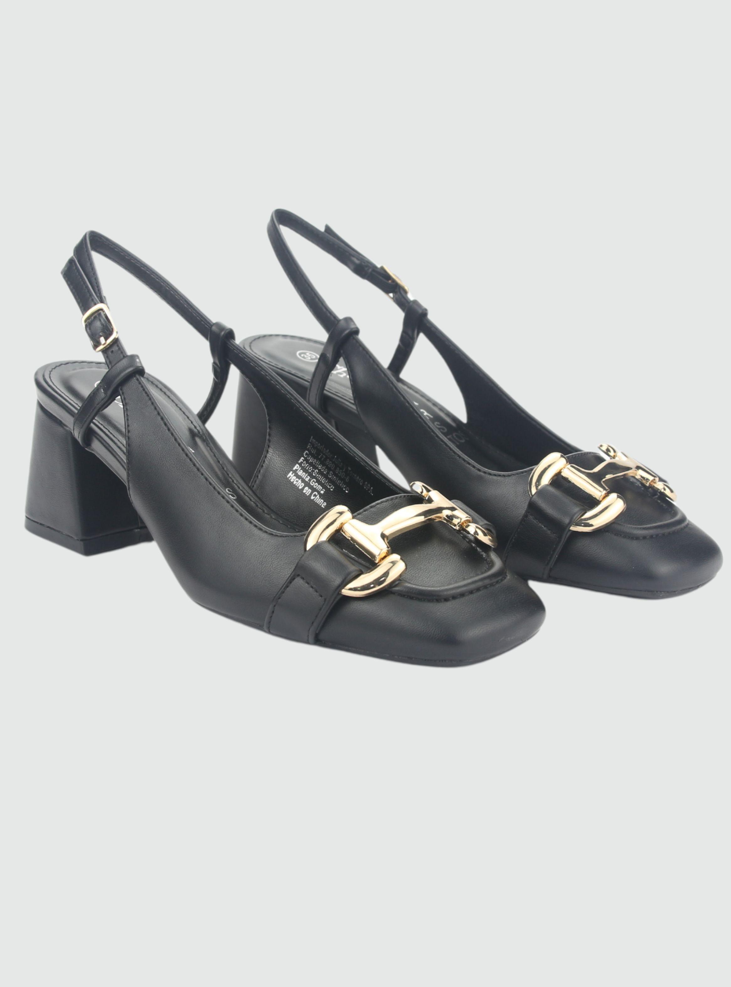 Zapato Chalada Mujer Corso-8 Negro Casual-4