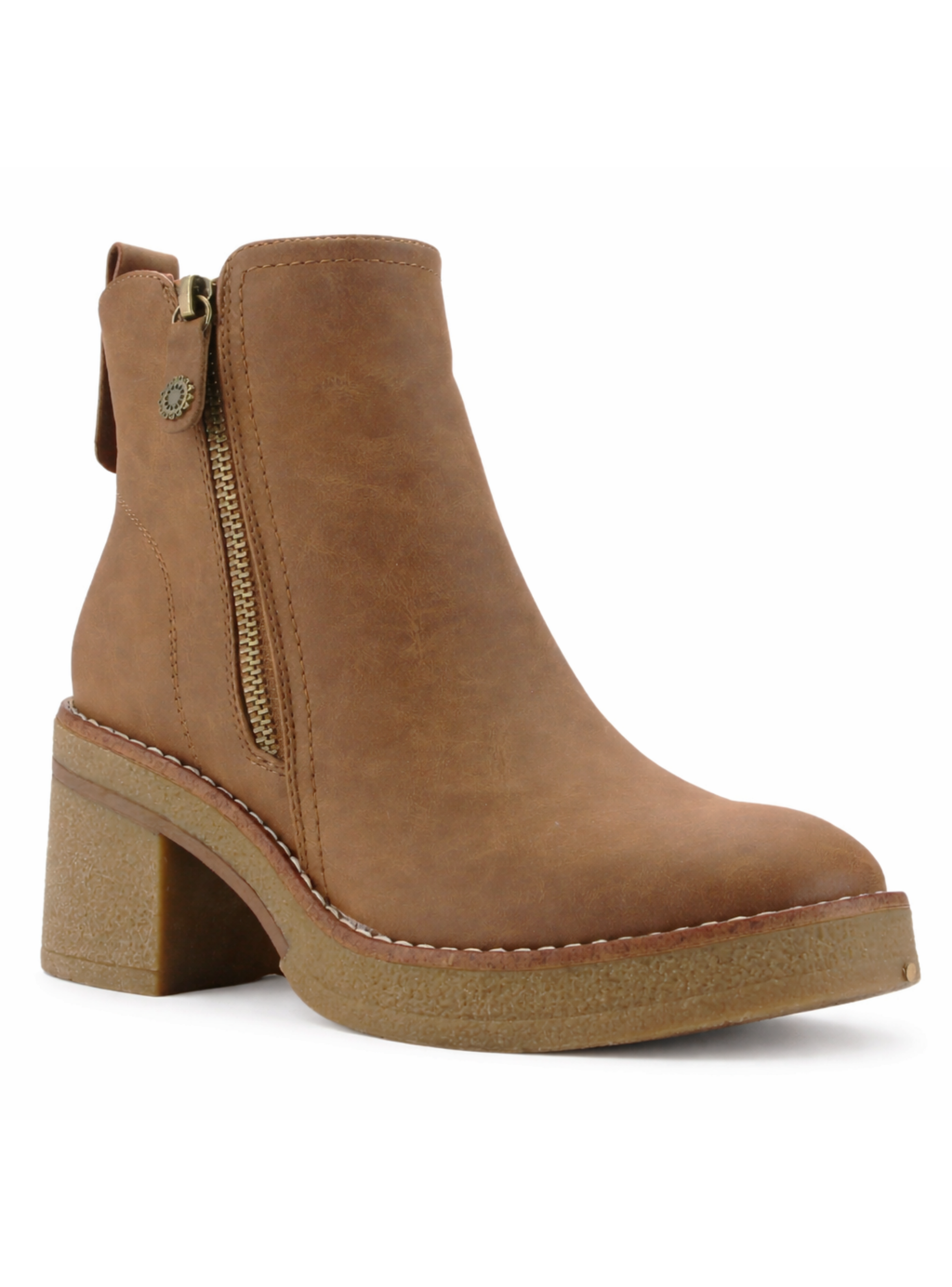 Botin Camel Mujer Casual Chalada Bricca-2