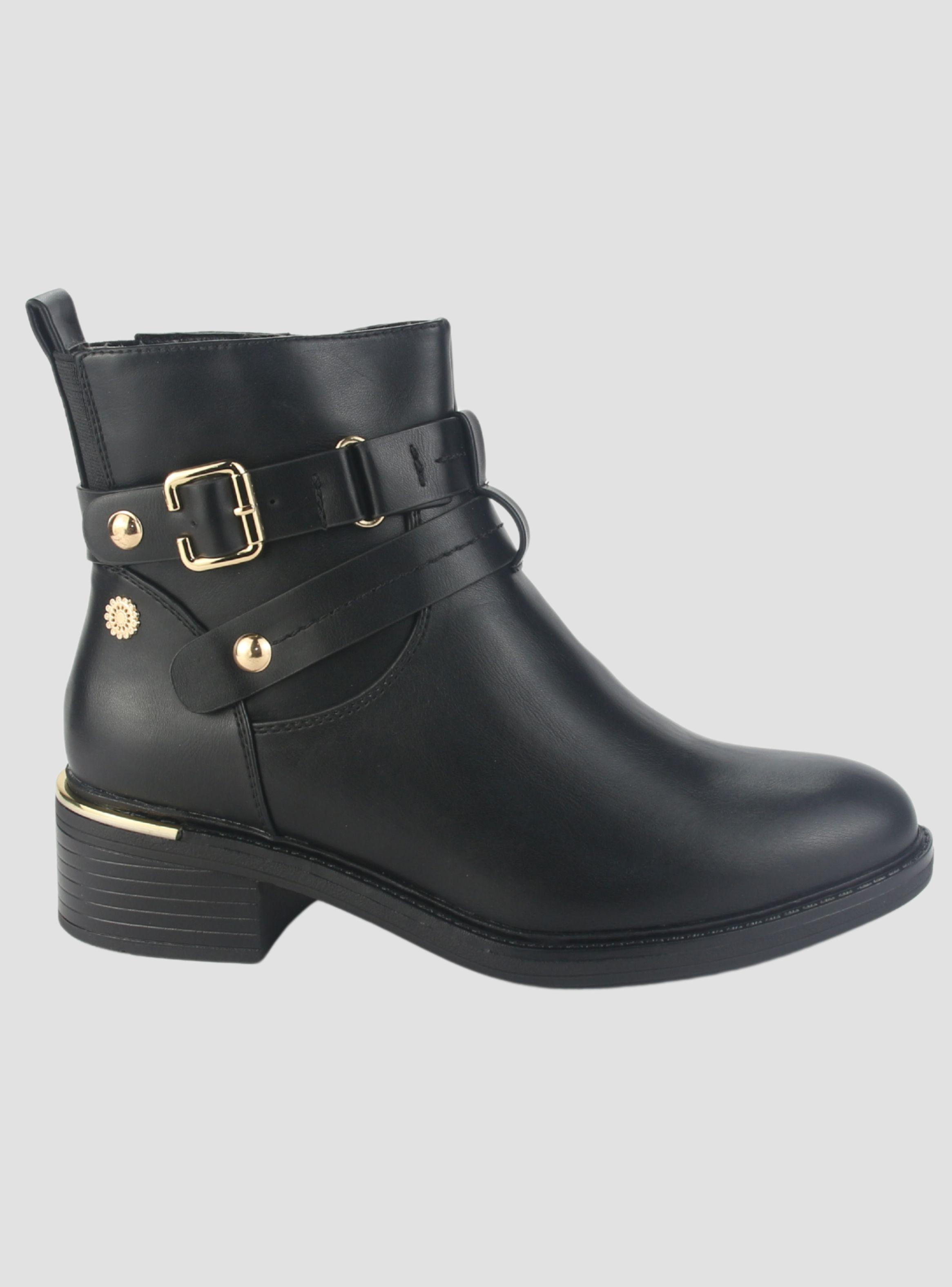 Botin Chalada Mujer Trafa-20 Negro Casual-0
