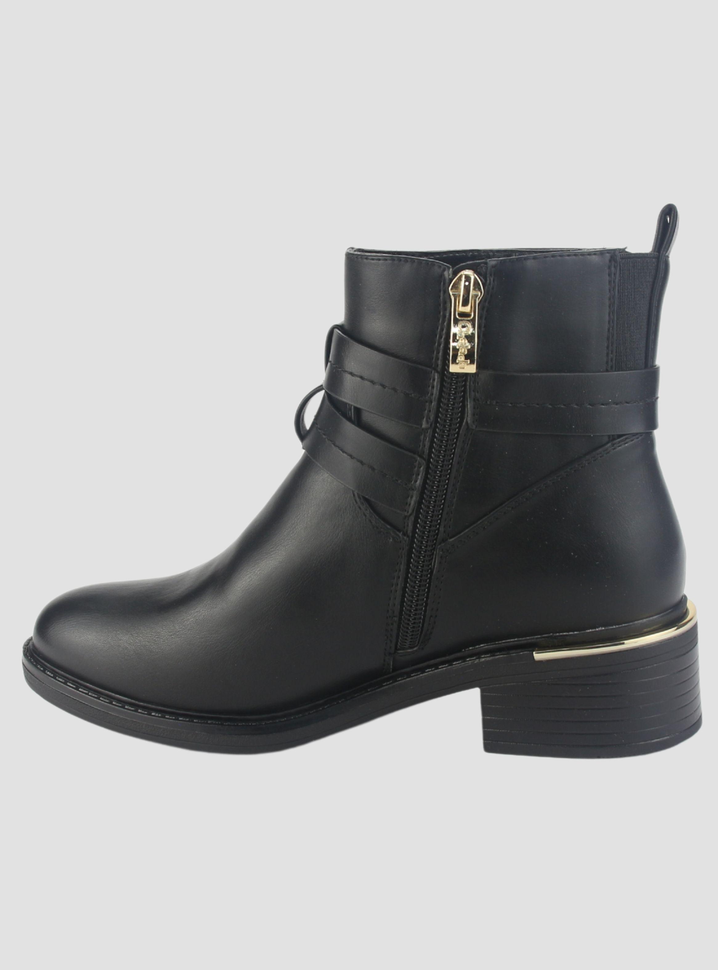Botin Chalada Mujer Trafa-20 Negro Casual-1