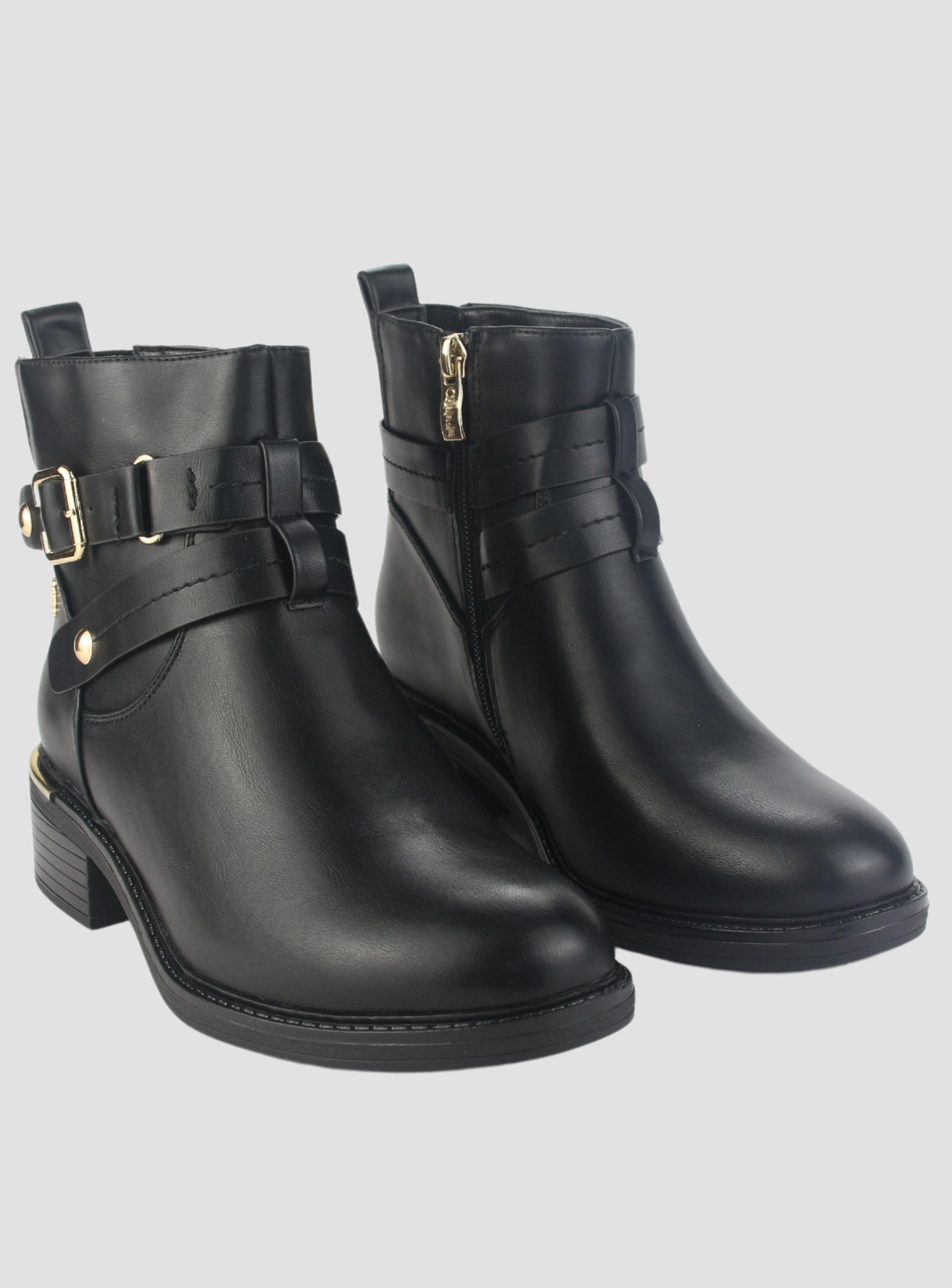 Botin Chalada Mujer Trafa-20 Negro Casual-4