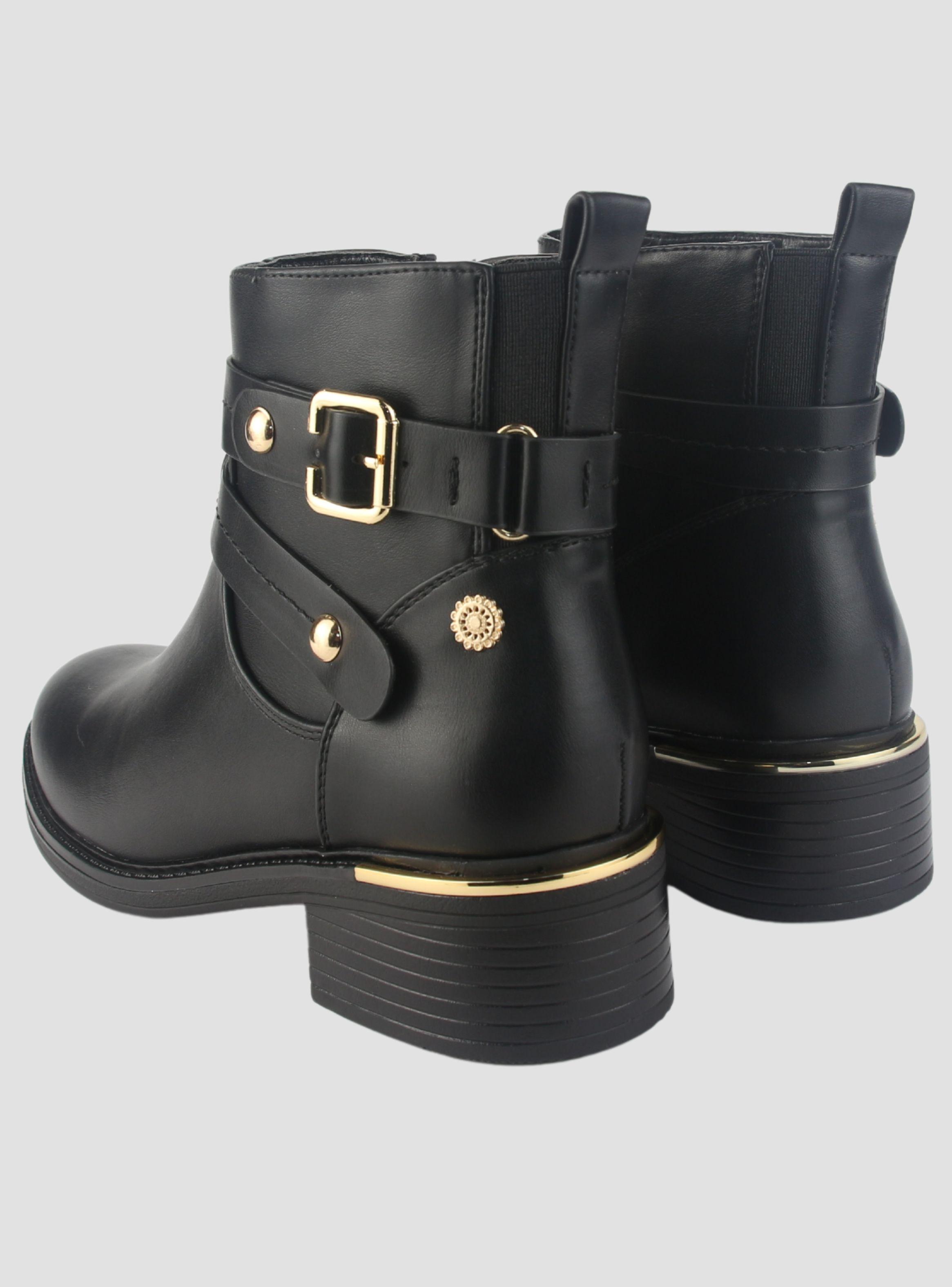 Botin Chalada Mujer Trafa-20 Negro Casual-5
