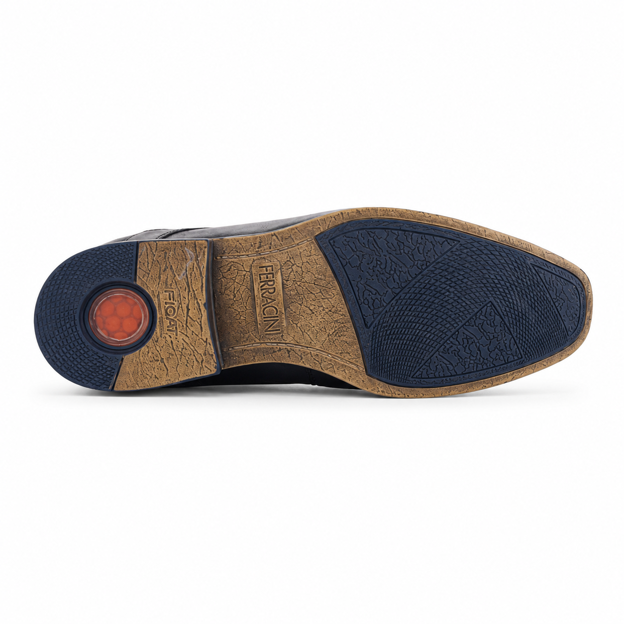 Zapato Ferracini Hombre 6065 Derby Negro Matte Casual-5