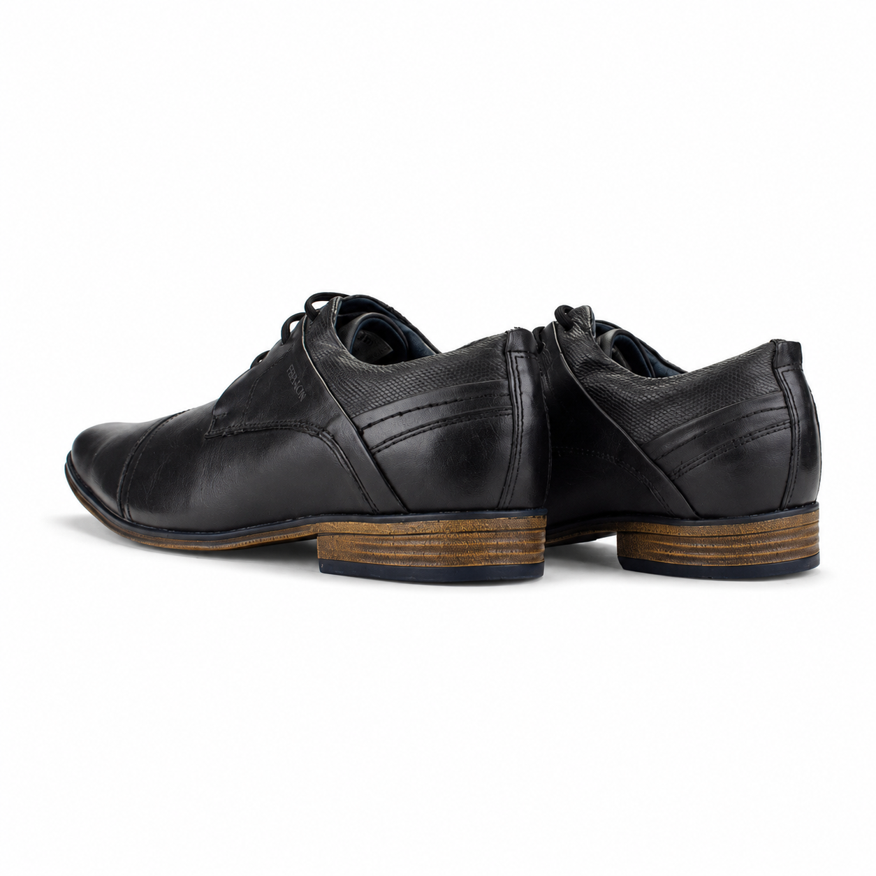 Zapato Ferracini Hombre 6065 Derby Negro Matte Casual-7