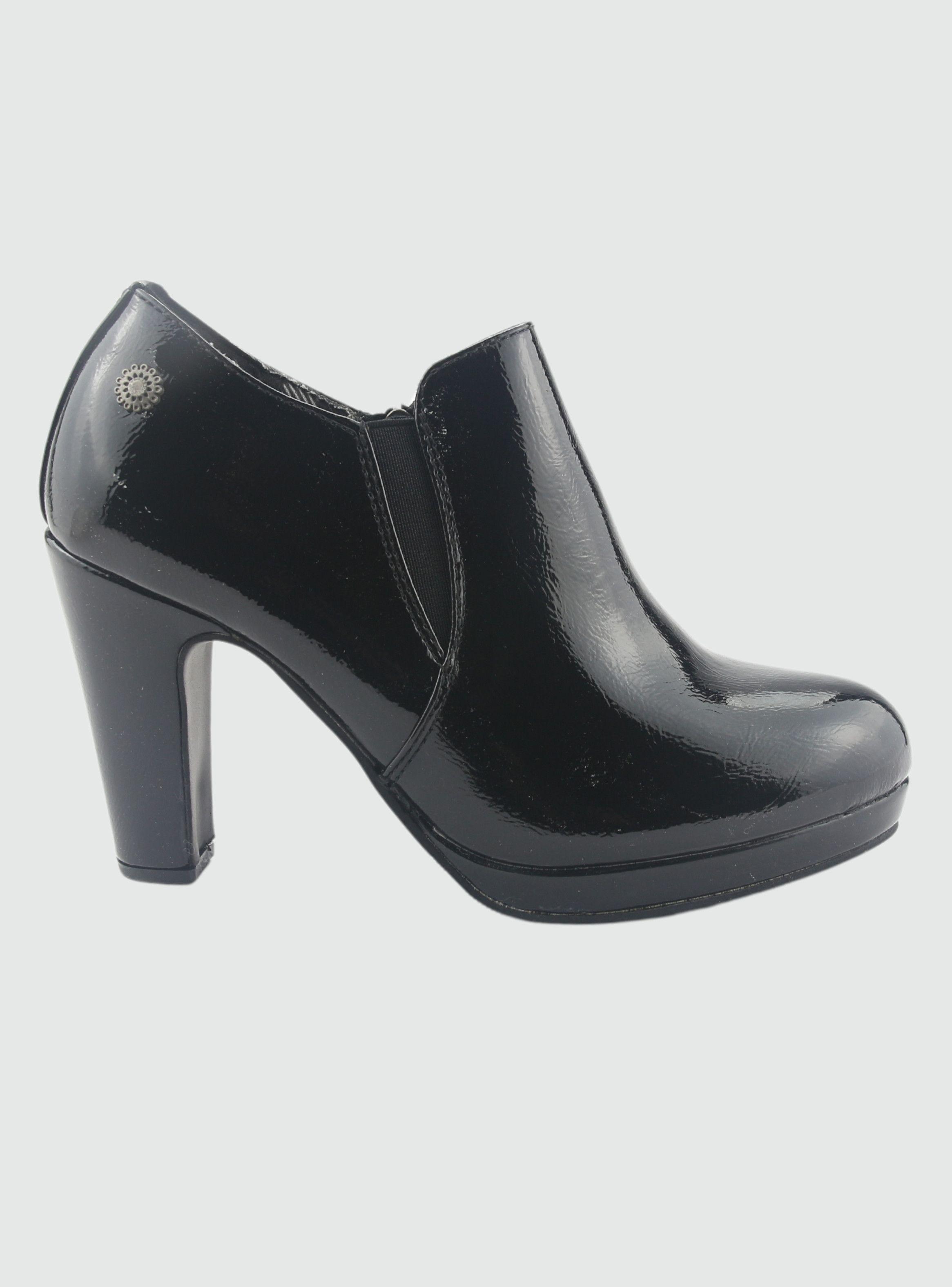 Botin Chalada Mujer Plataform12 Negro Moda-0