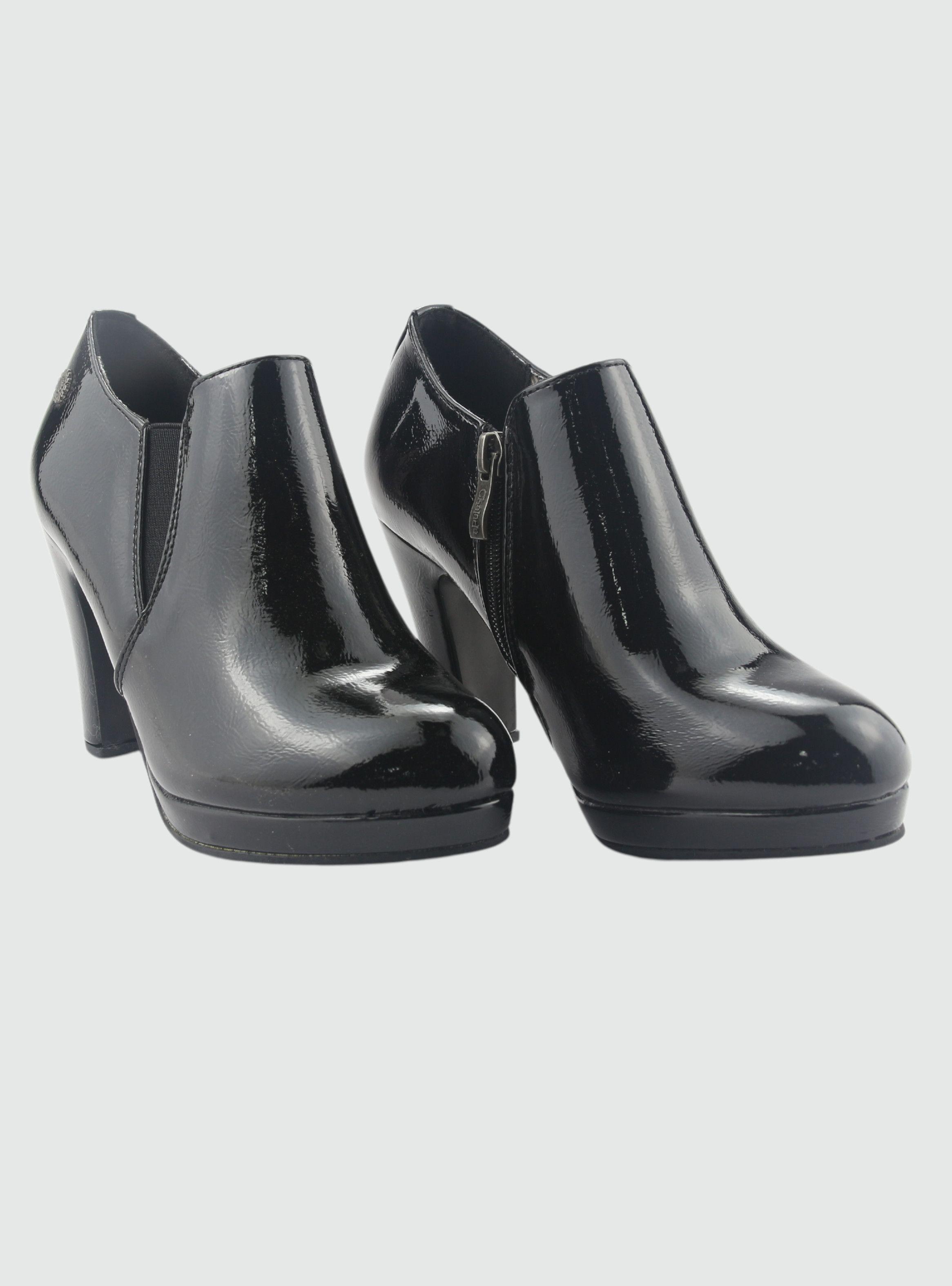 Botin Chalada Mujer Plataform12 Negro Moda-4