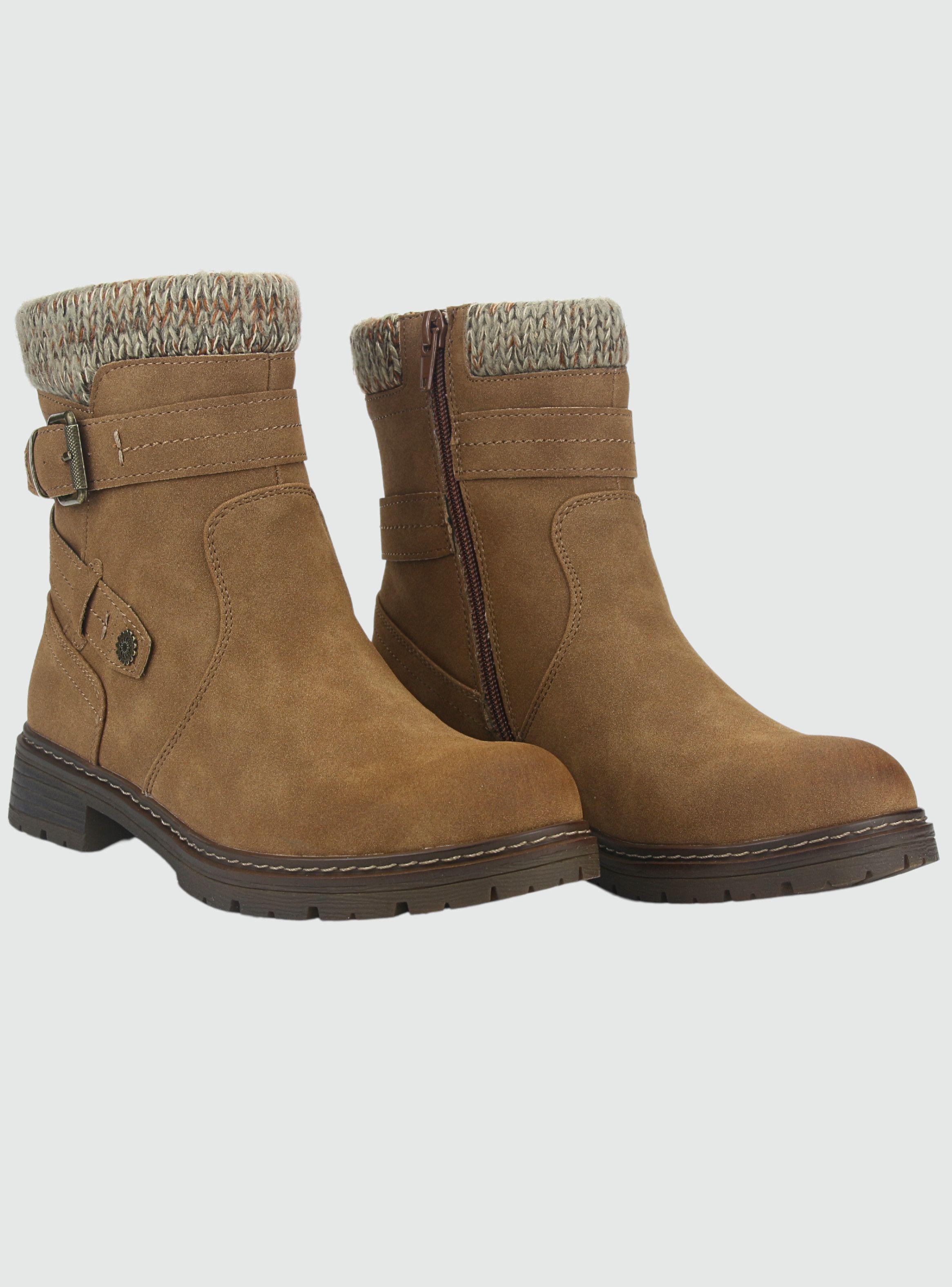 Botin Chalada Mujer Andy-1 Camel Casual-4