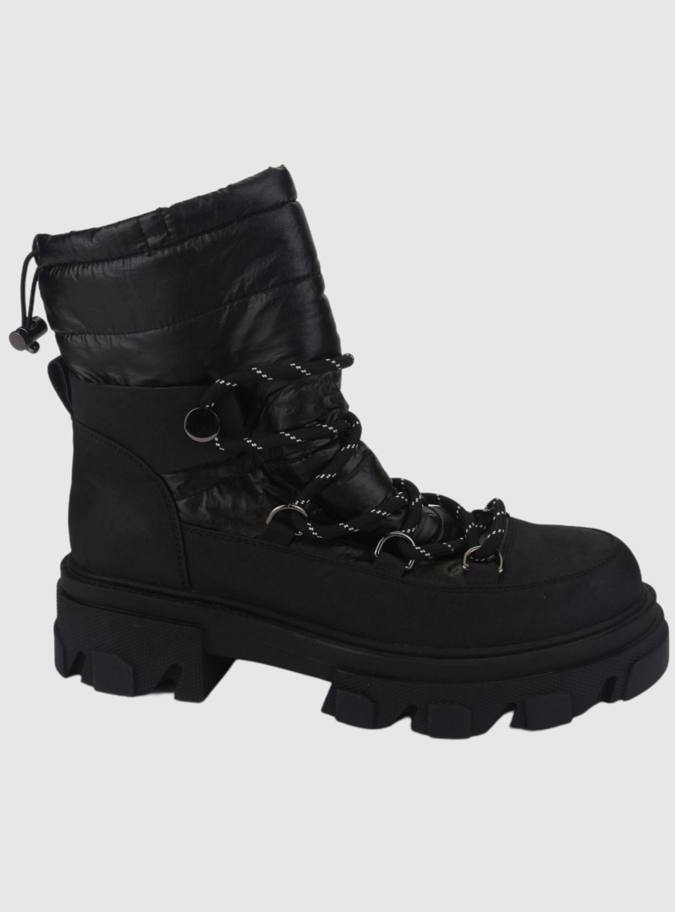 Botin Chalada Mujer Karl-9 Negro Moda-0