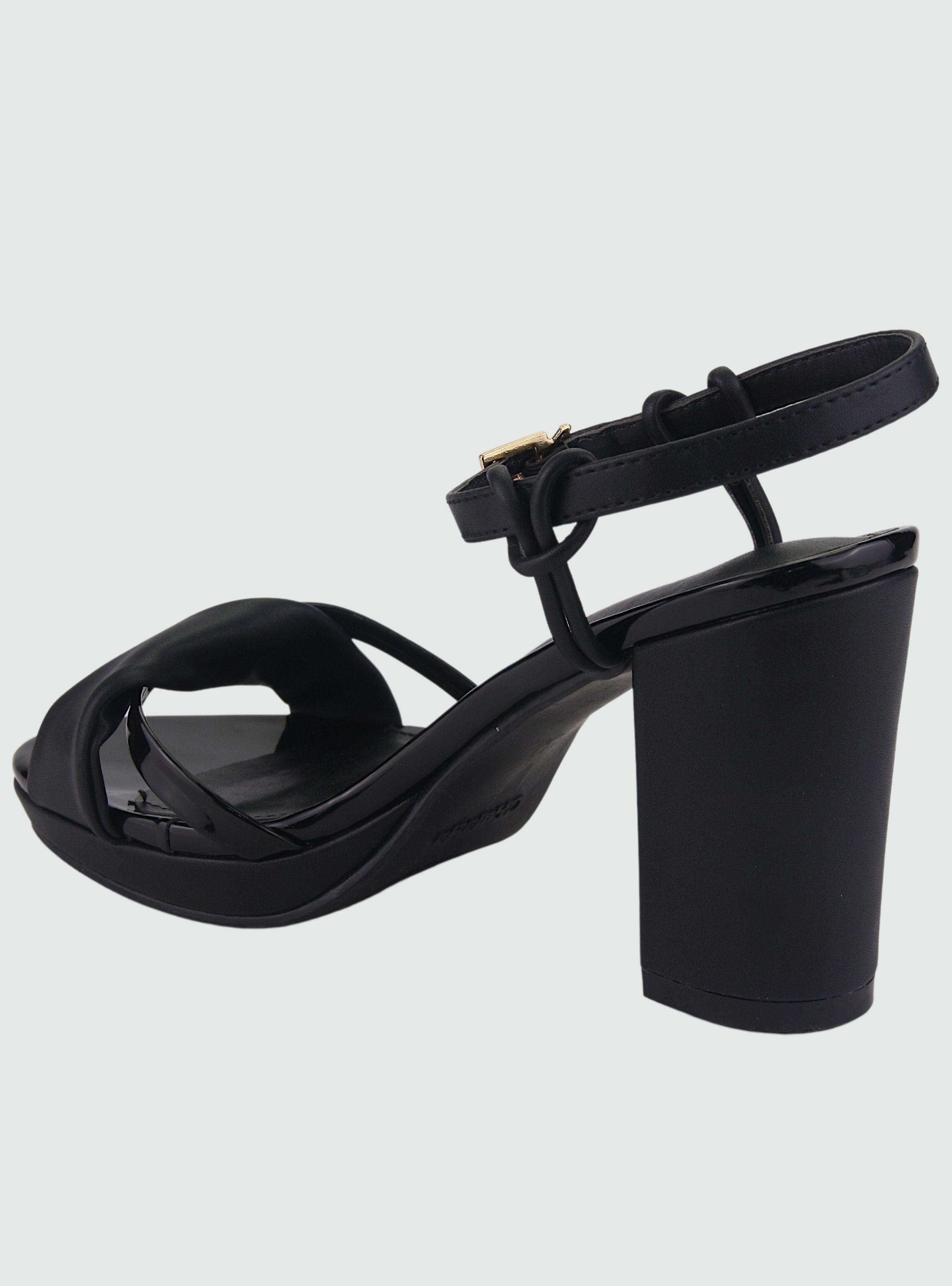 Sandalia Chalada Mujer Vito-10 Negro Plataforma-1