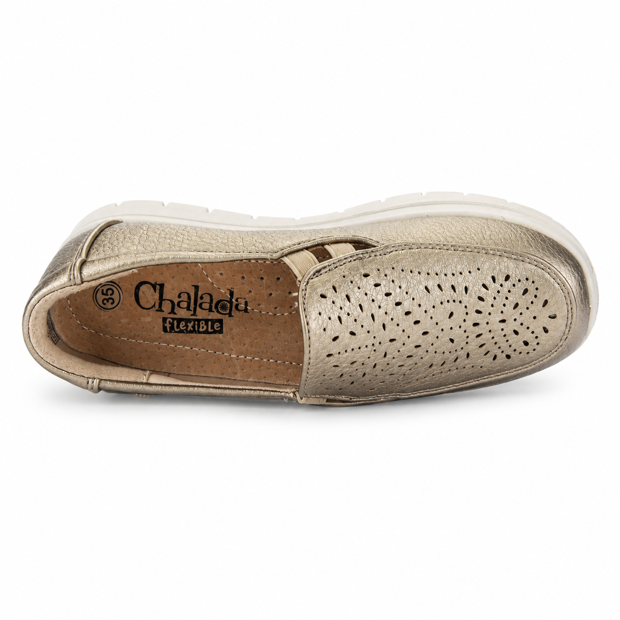 Zapato Dorado Mujer Casual Chalada Finest-4
